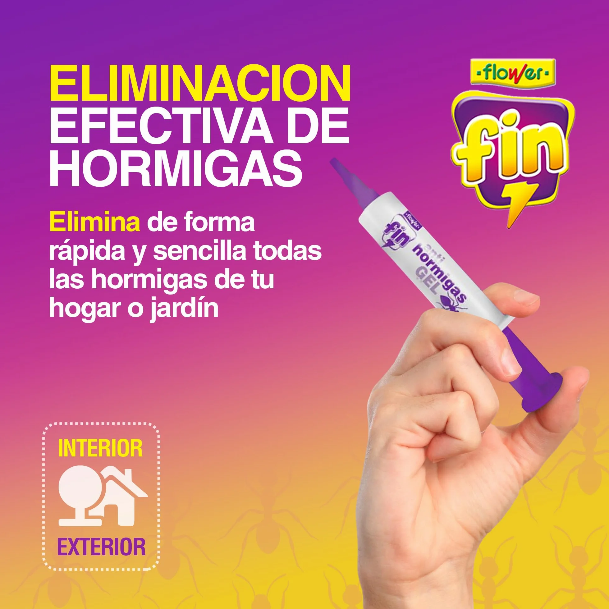 Insecticida Antihormigas en Jeringa 10 gr, Elimina Hormigueros, Cebo Gel