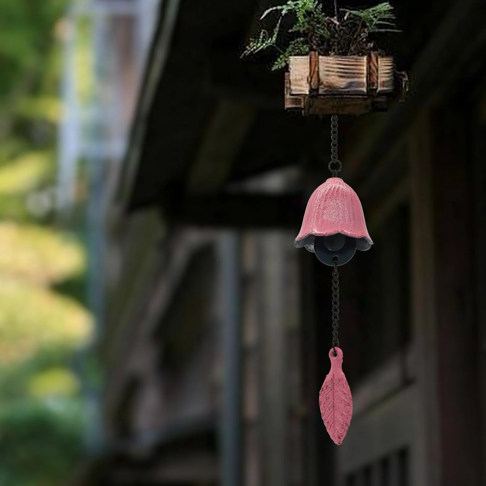 Campanas de viento japonesas de hierro fundido colgante exterior adorno jardín