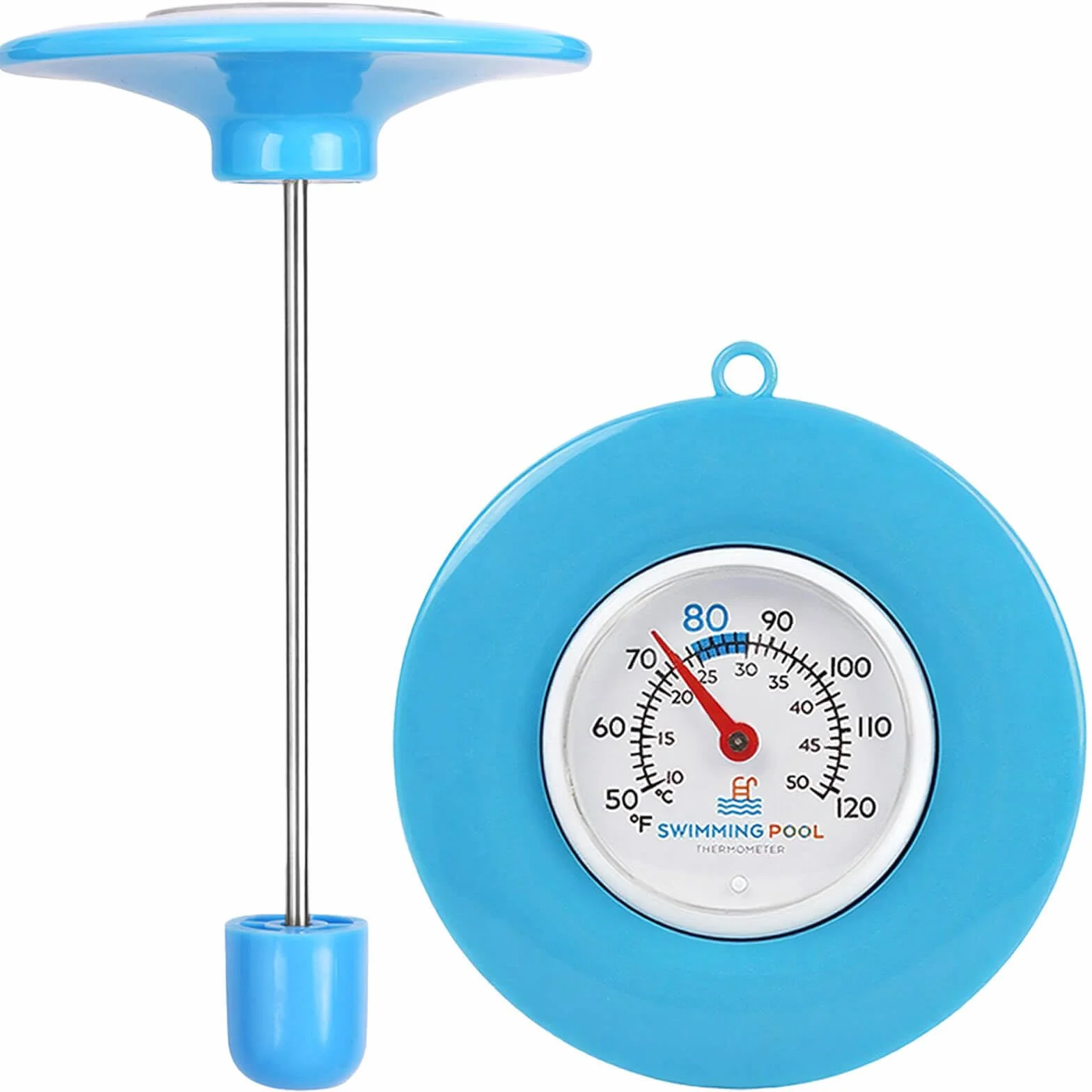 Termómetro Flotante para Piscina, Medidor de Temperatura del Agua, Sin Pila, Apto para Piscinas