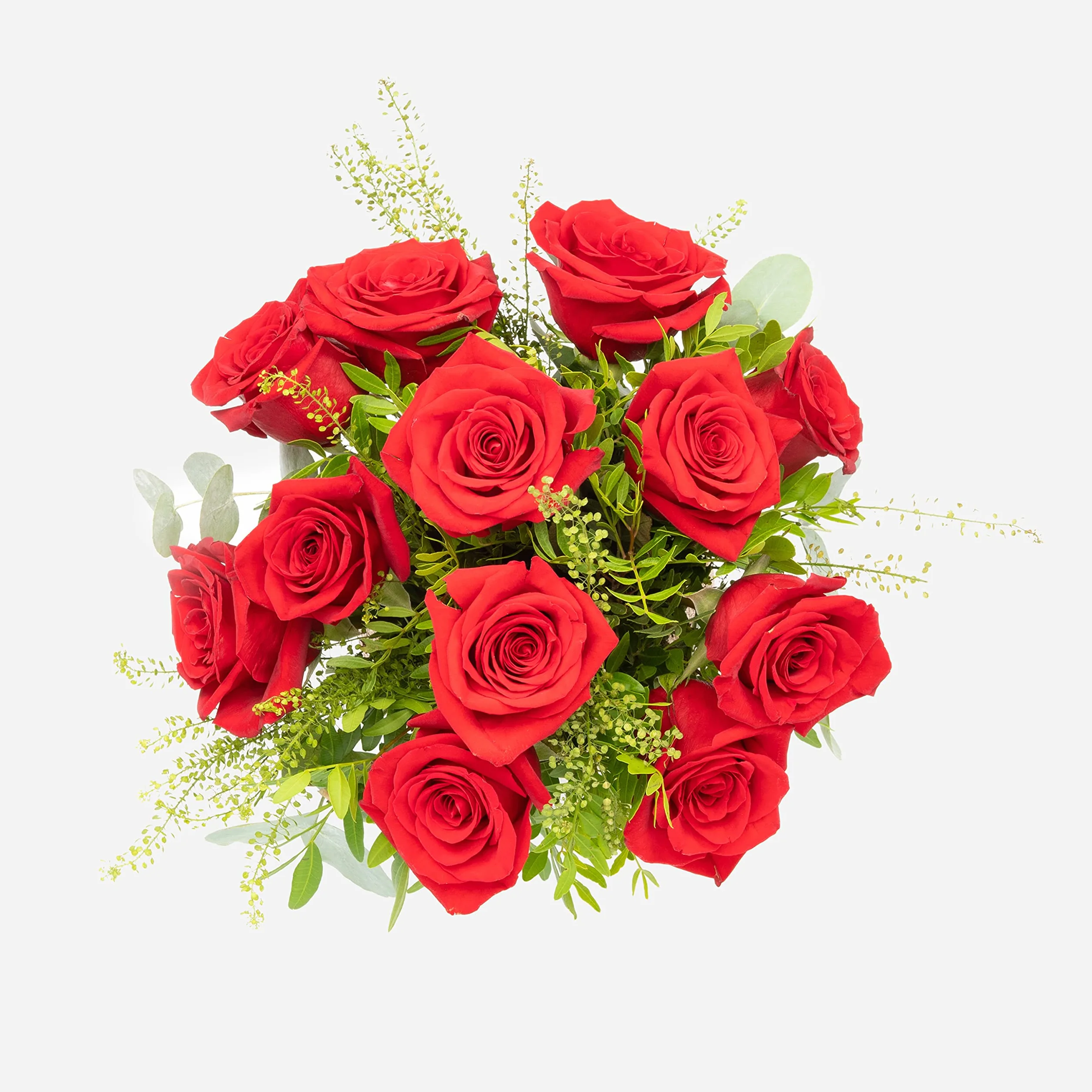 Ramo de 12 rosas - París - Flores naturales a domicilio - Envío 24h GRATIS - Tarjeta dedicatoria incluida