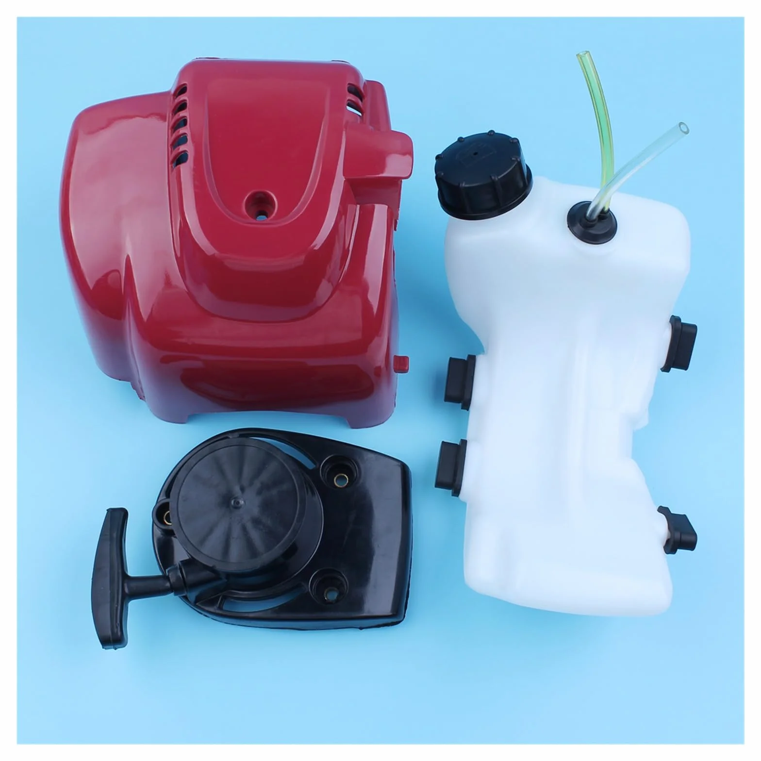 Tanque de combustible Gas, cubierta superior goma for motor, Kit arranque tracción for GX35 GX35NT HHT35S, recortadora, desbrozadora, soplador, cortacésped