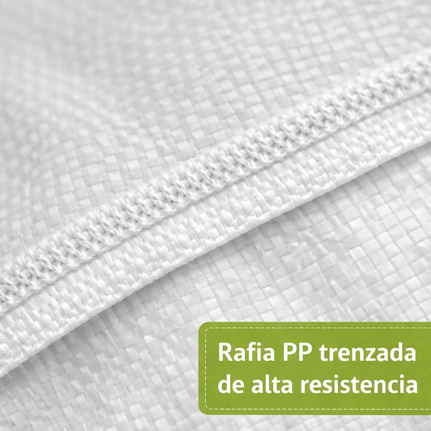 Sacos para Escombros 130x80 cm Rafia PP Blanca Extra Resistentes 10 Unidades