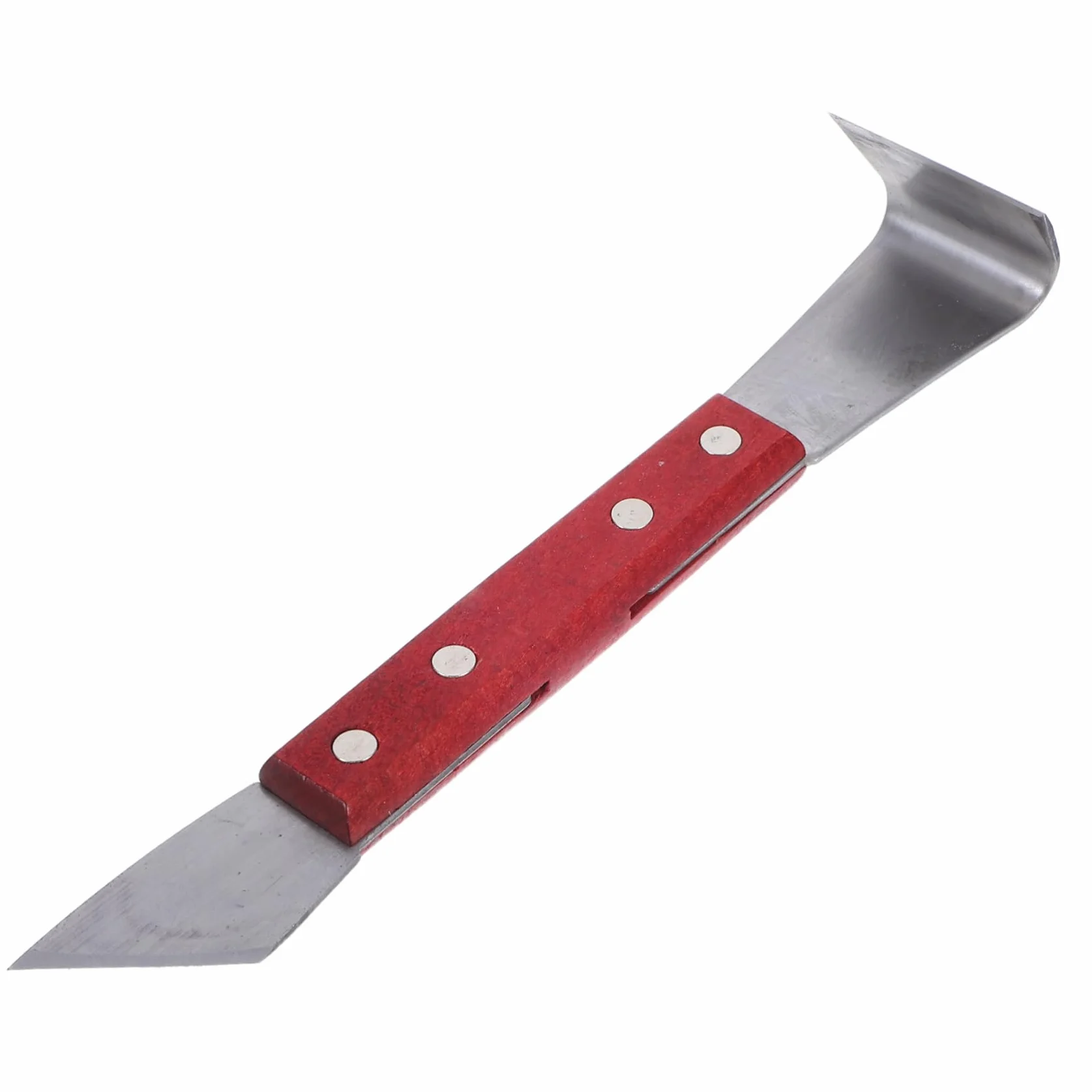 Raspador de Corteza Diseño de Doble Cabeza, Herramienta de Acero y Madera Ahorro de Trabajo, Color Aleatorio para Árboles Frutales para Huertos y Balcones