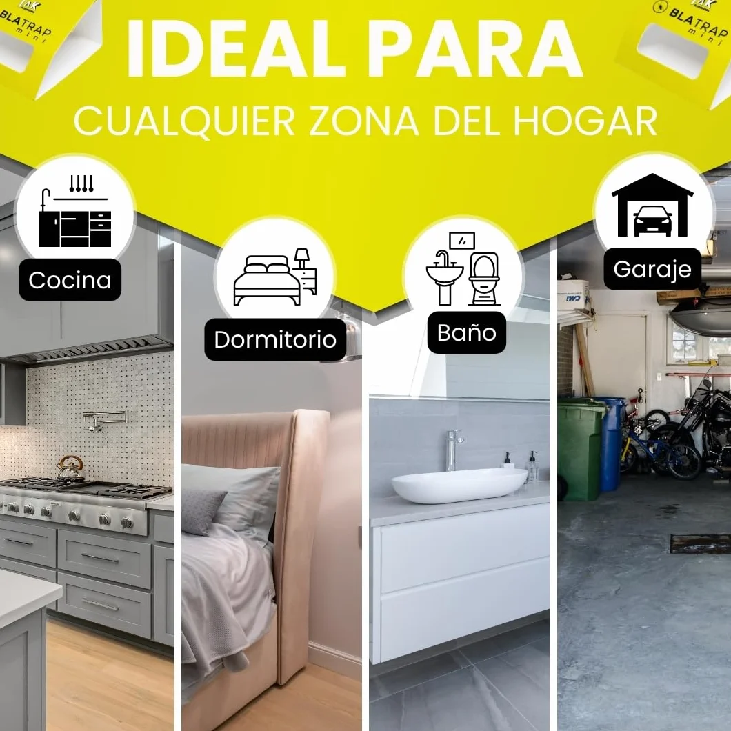 Trampas para Cucarachas Adhesivas Extra-Fuertes Profesional 15 PCS Sin Veneno Fabricadas en Europa
