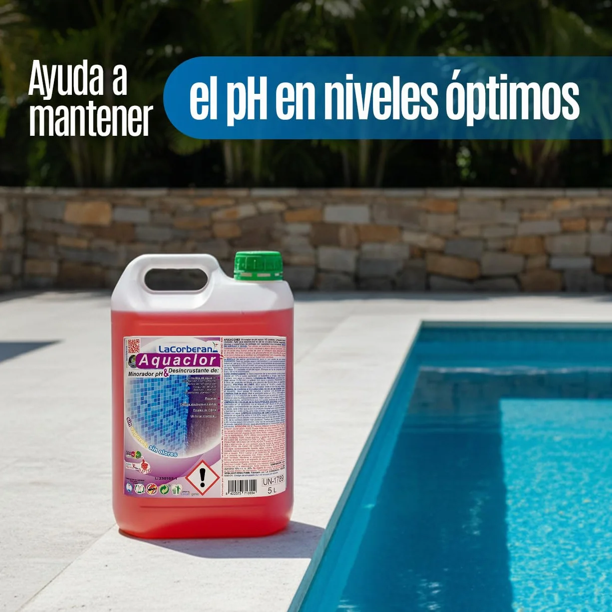 Limpiador Desincrustante de Piscinas 5L – Antical, Elimina Cal y Suciedad