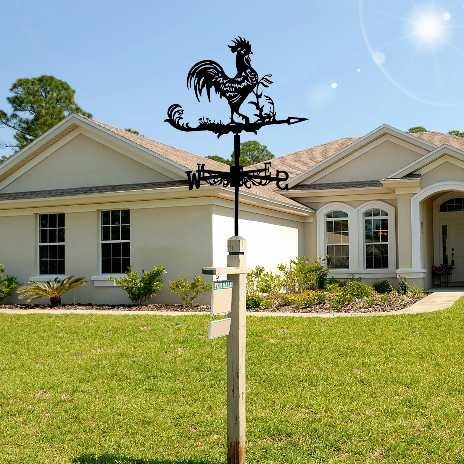 Veleta de Metal para Exteriores, Granja, Patio, Jardín