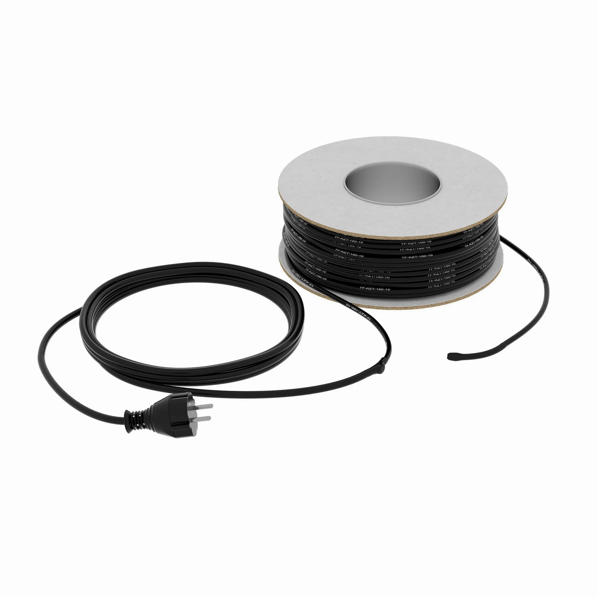 Termofol KZT Cable calefactor con termostato – 5 m – 75 W – Calefacción tubular eficiente para tubos y tanques aislados, protección contra heladas, aislamiento de PVC, ahorro de energía, calefacción