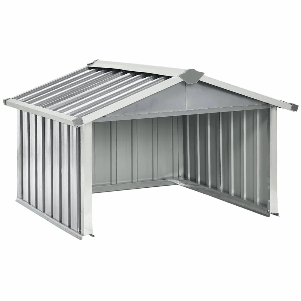 vidaXL Cobertizo para Cortacésped Acero Galvanizado Gris 92x97x63 cm
