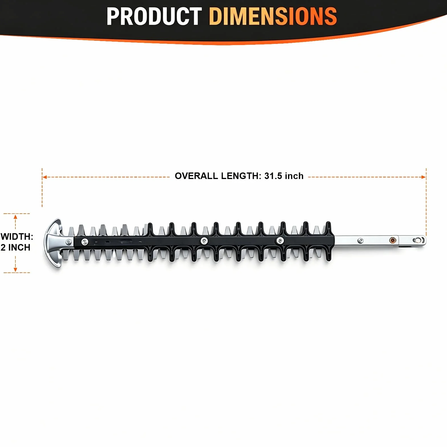 deawater Barra de acero de repuesto de 24 pulgadas para cortasetos Sthil HS81 HS81R HS81RC HS81T hs82T HS82R setecutters 4237 710 6051