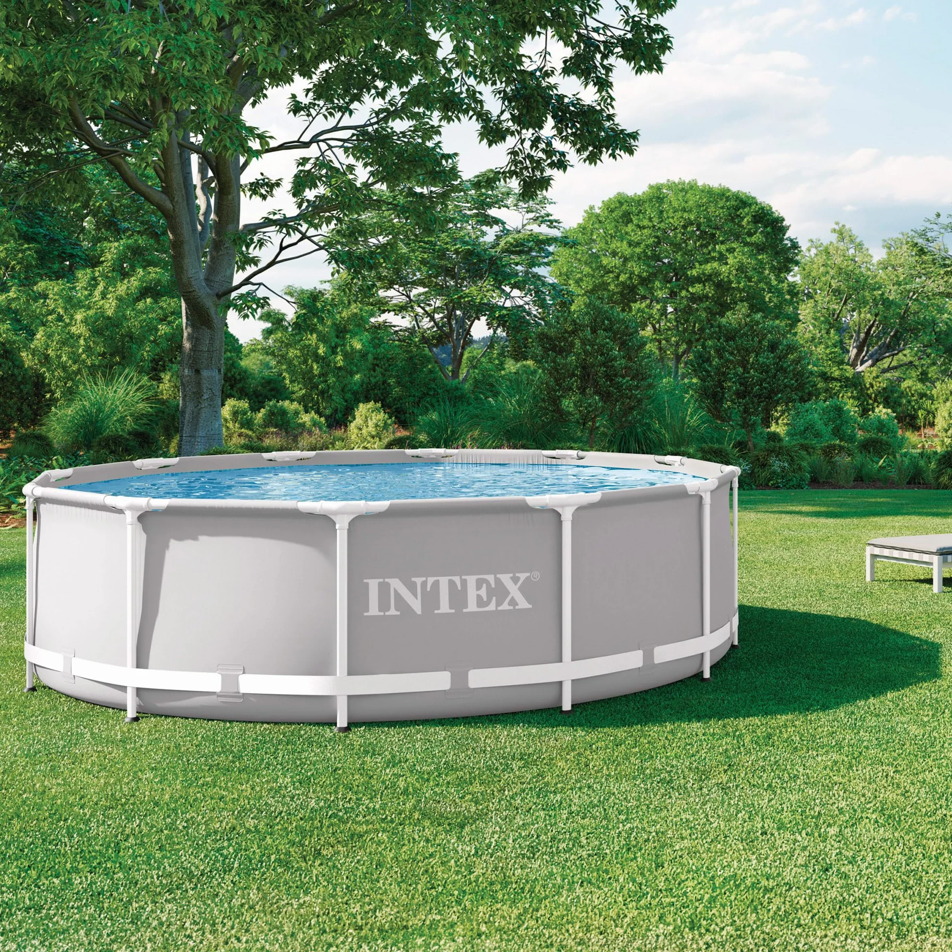 Intex Prisma Frame Piscina Redonda Desmontable 366x99 cm con Depuradora 26716NP