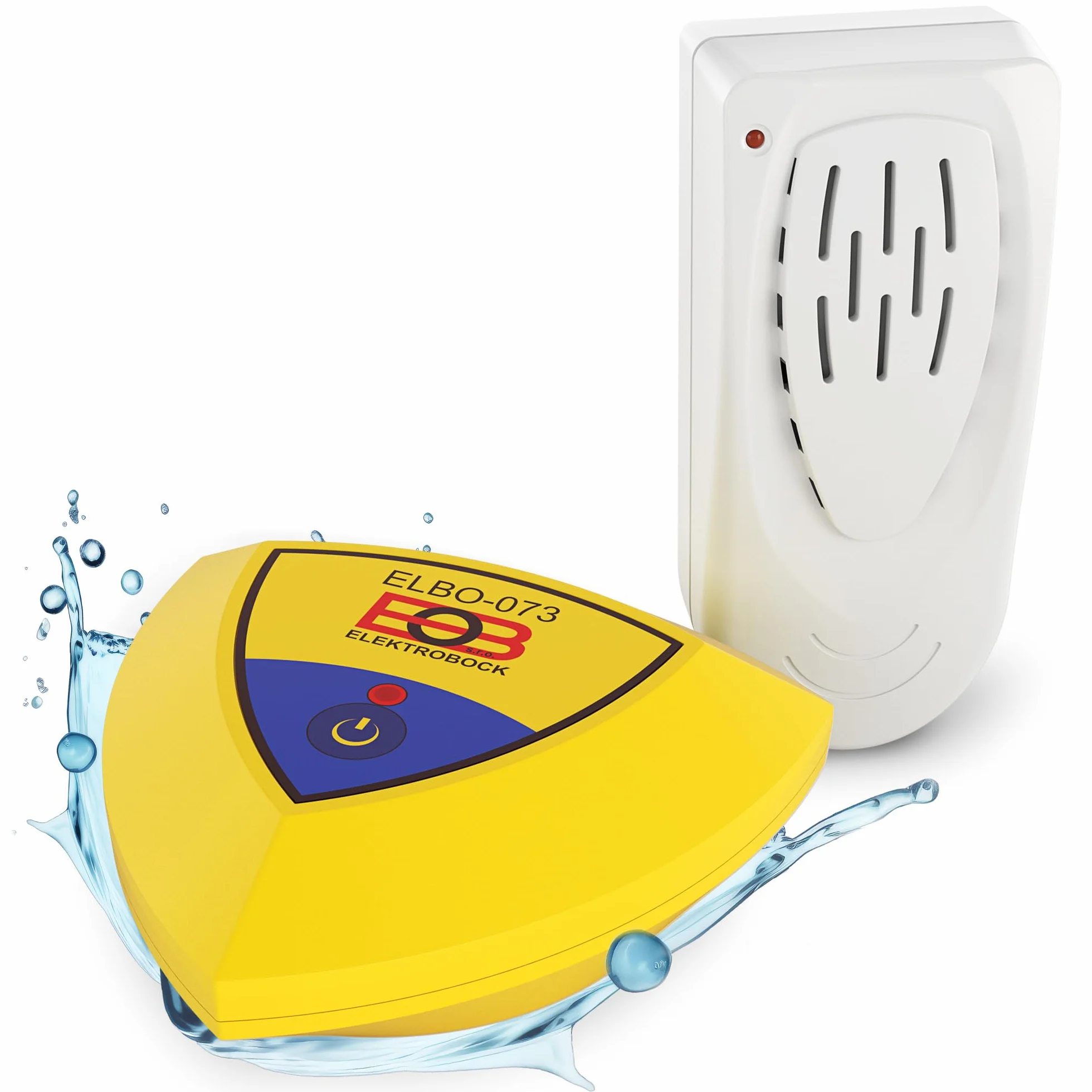 ELEKTROBOCK Alarma de Piscina Sensor de Movimiento Flotante con Sirena 95dB IP67