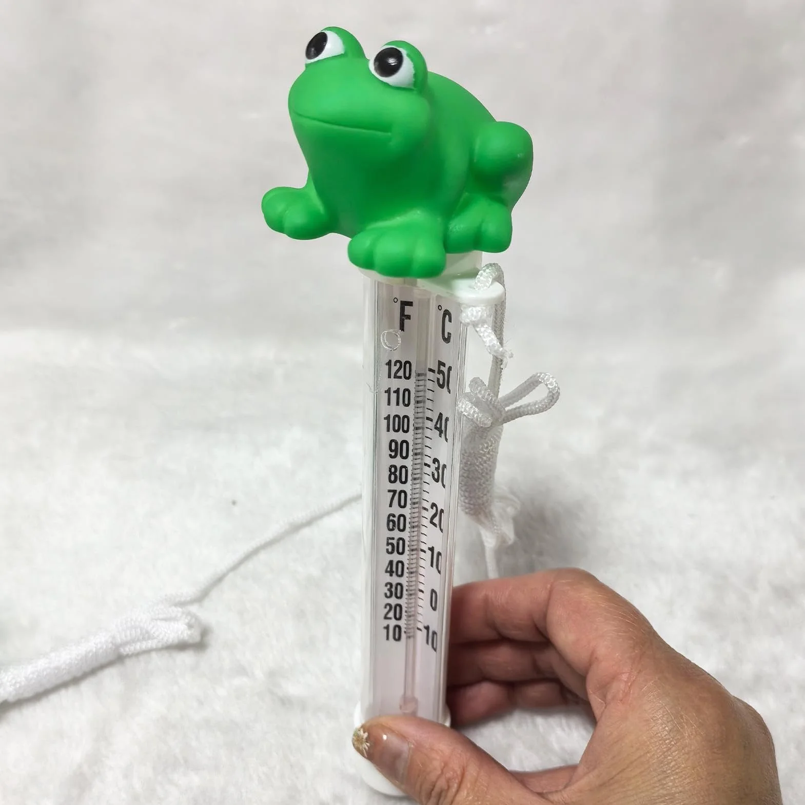 Termómetro Flotante para Piscina Medidor de Temperatura Rana Pantalla Grande