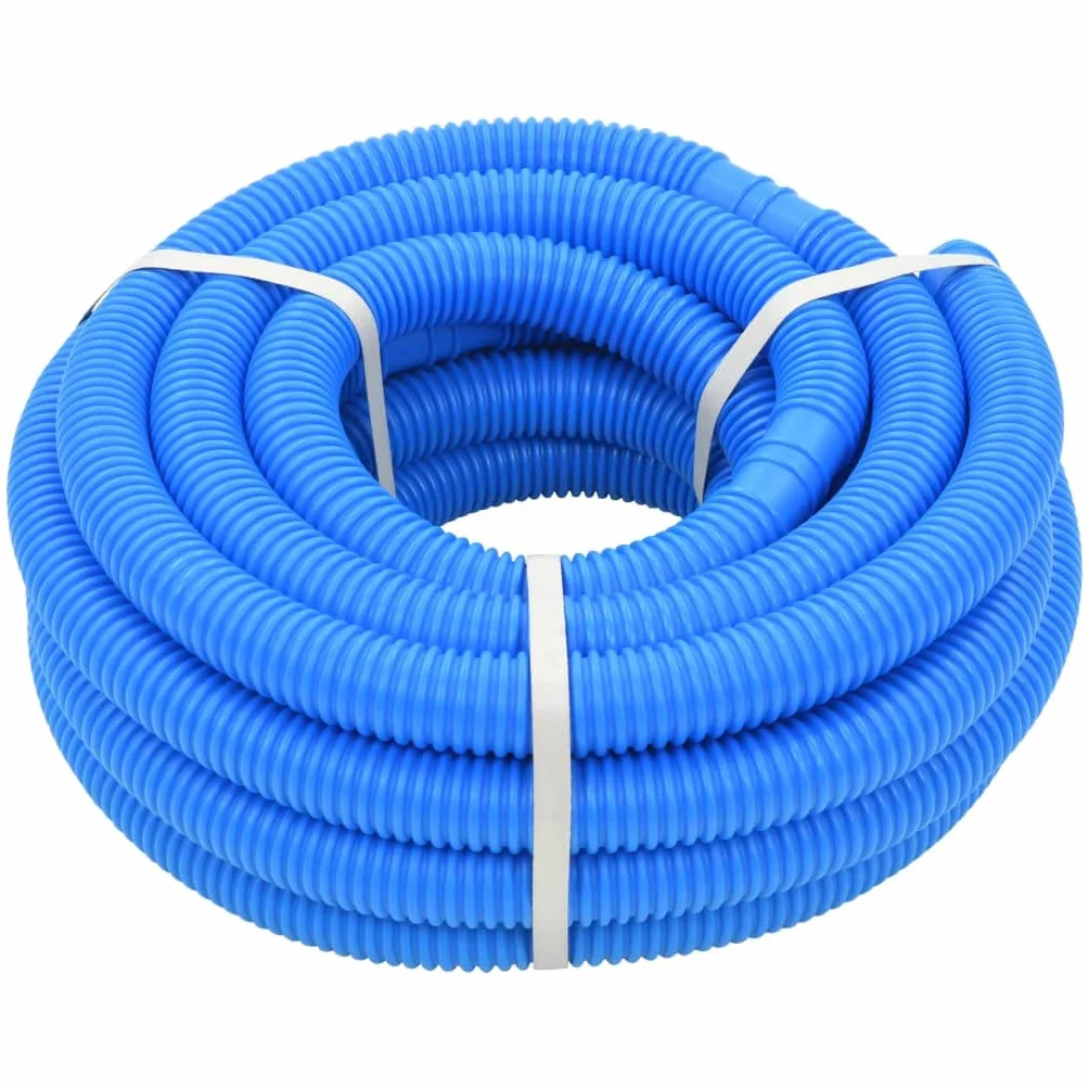 Mangloder Manguera de piscina azul 38 mm 12 m LDPE manguera piscina succión para piscina reemplazo suelo aspiradora acanalada conexión espiral limpiador accesorios cuidado bomba de agua conexión