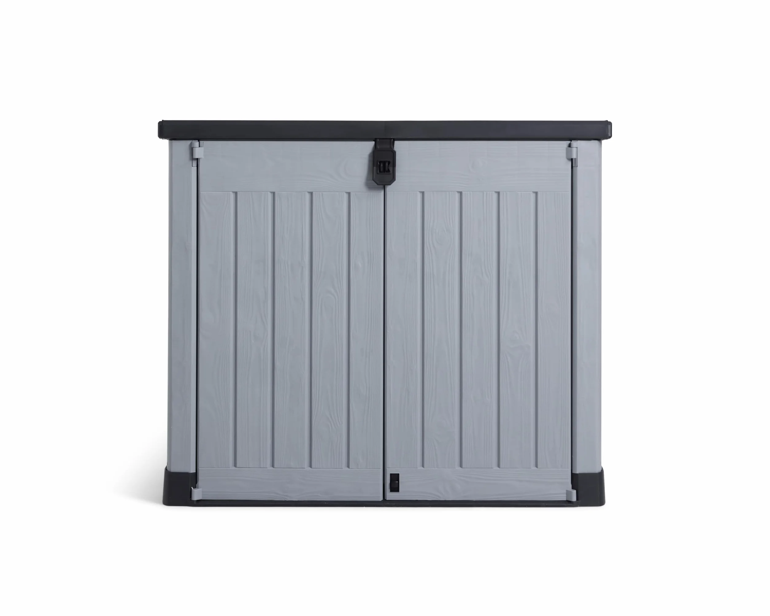 Keter Store-it-out Pro Cubo de Basura 1200 L Gris y Negro Resistente a la Intemperie UV Polipropileno
