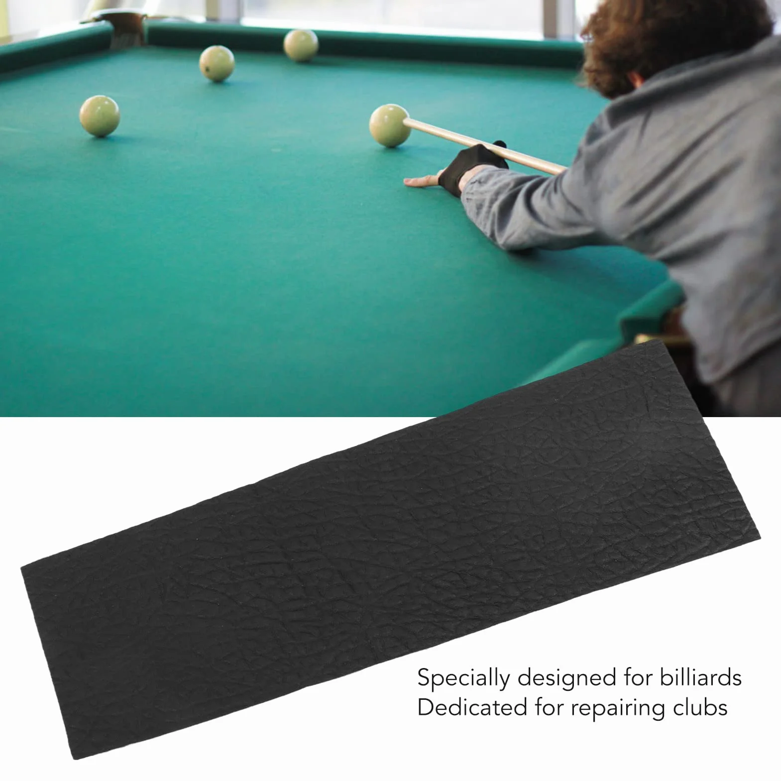 Funda de cuero para taco de billar, empuñadura cómoda y accesorio Snooker Pool Cue Tip Protector