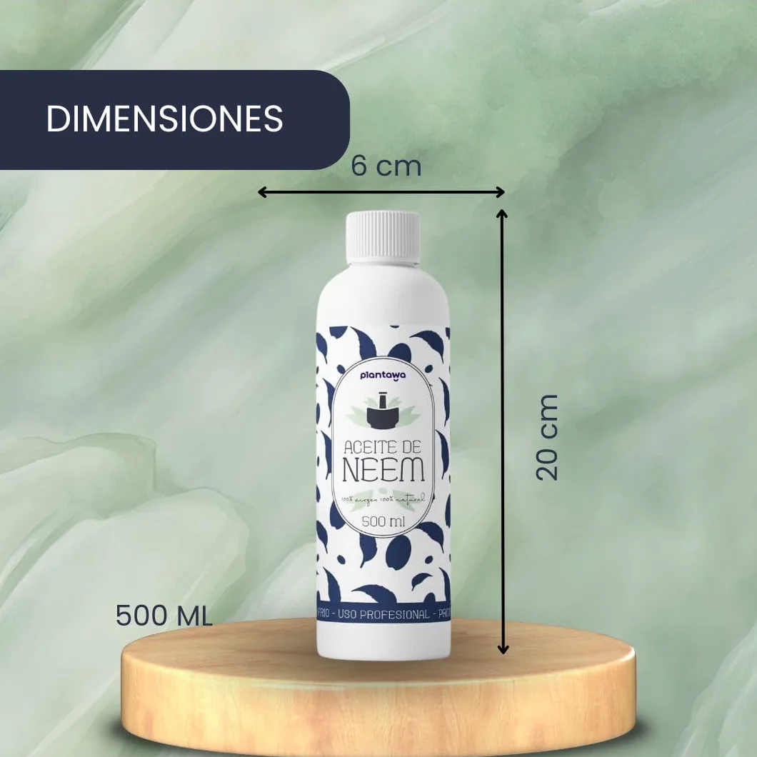 PLANTAWA Aceite de Neem 500ML Multiusos Natural