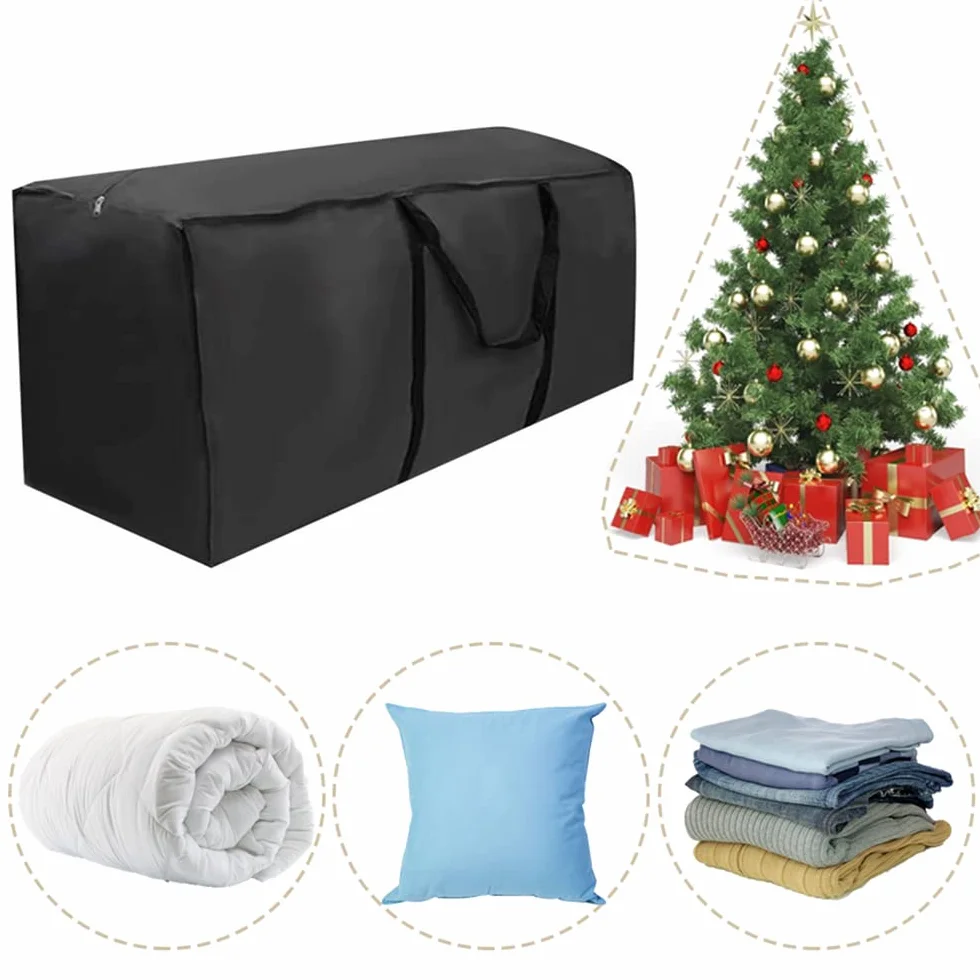 Bolsa de Almacenamiento Grande 210D Tela Oxford Funda Cojín para Muebles 122x39x55cm