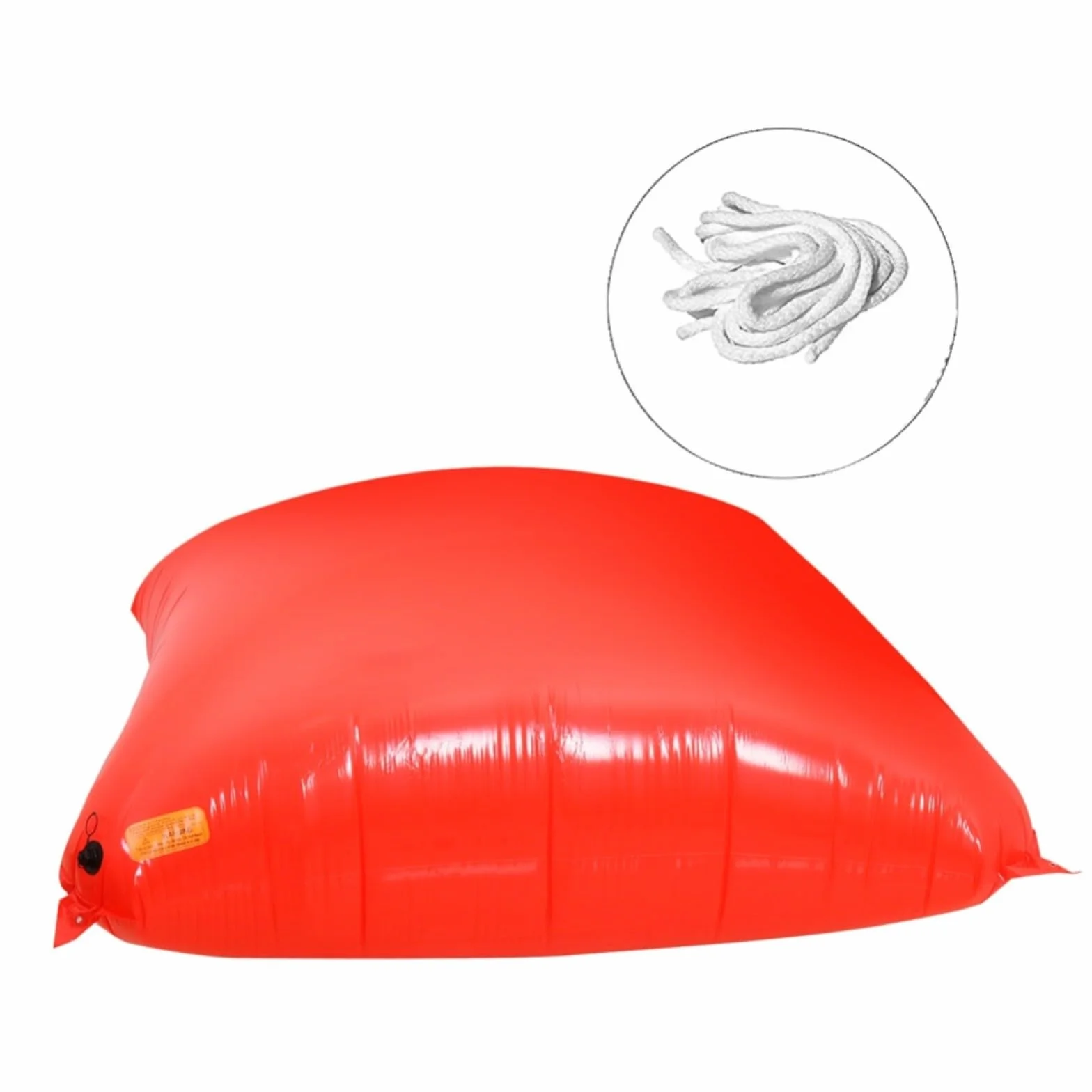 RichVibe Almohada de piscina roja PVC resistente al frío 200x250x90 cm para cierre de invierno