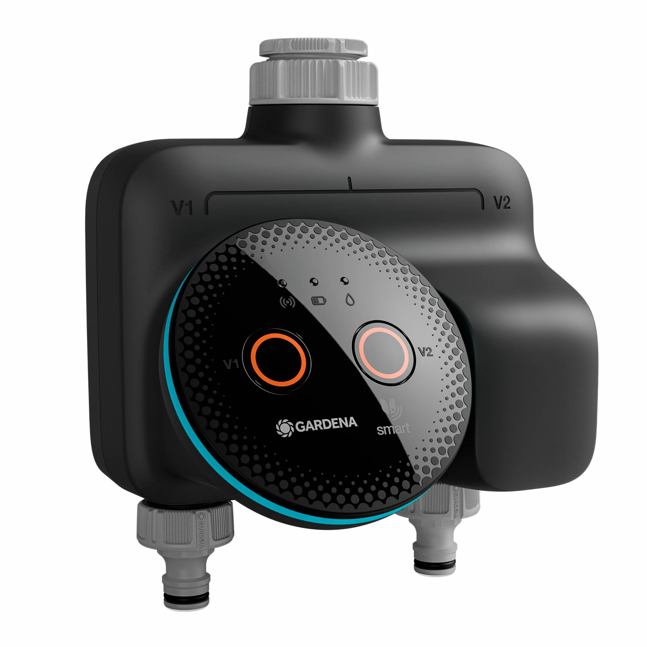 Gardena Programador de riego dual smart 19034-20 para dos espacios de jardín