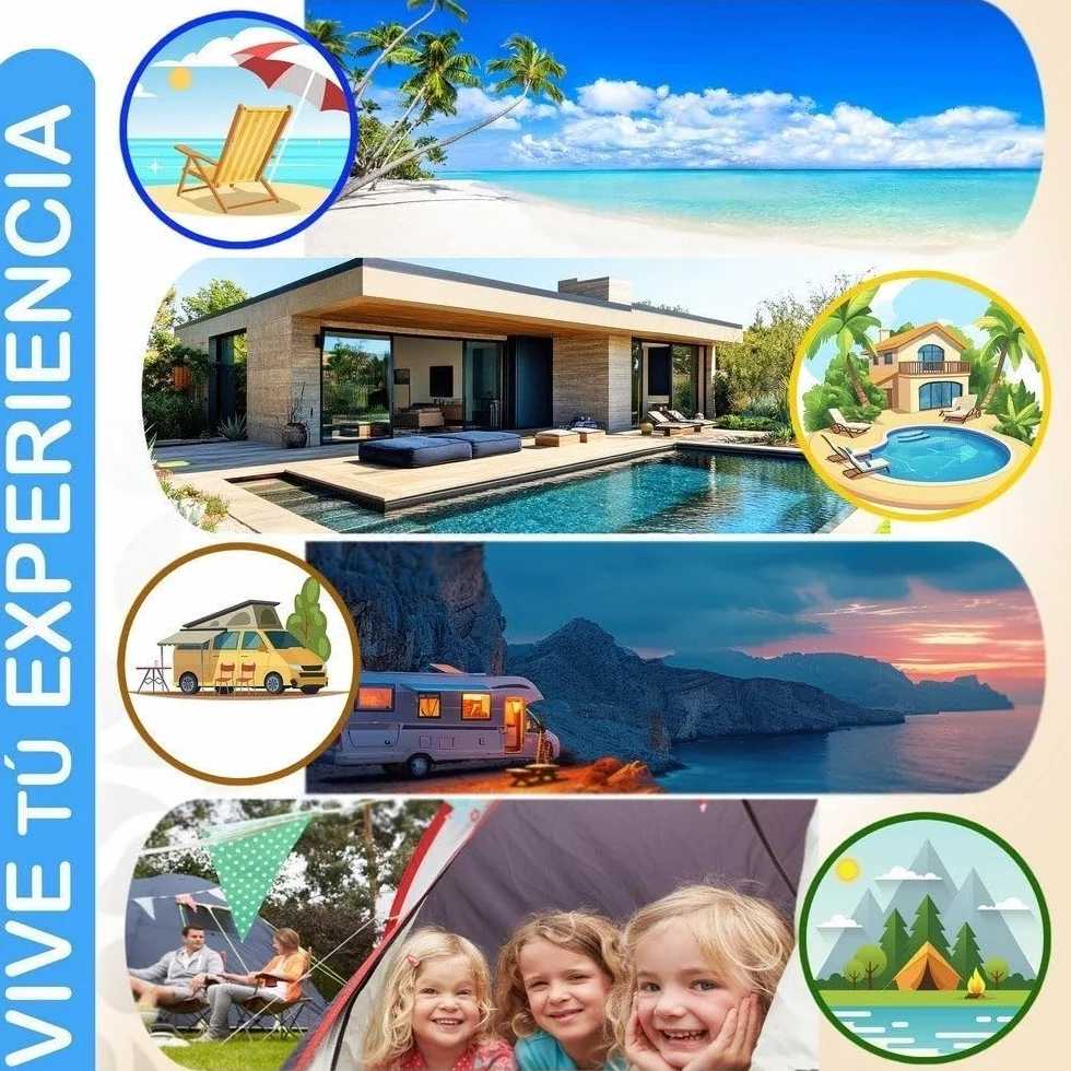 LOLAhome Sombrilla Playa 220 cm protección UV+50 antiviento Varillas Flexibles Fibra