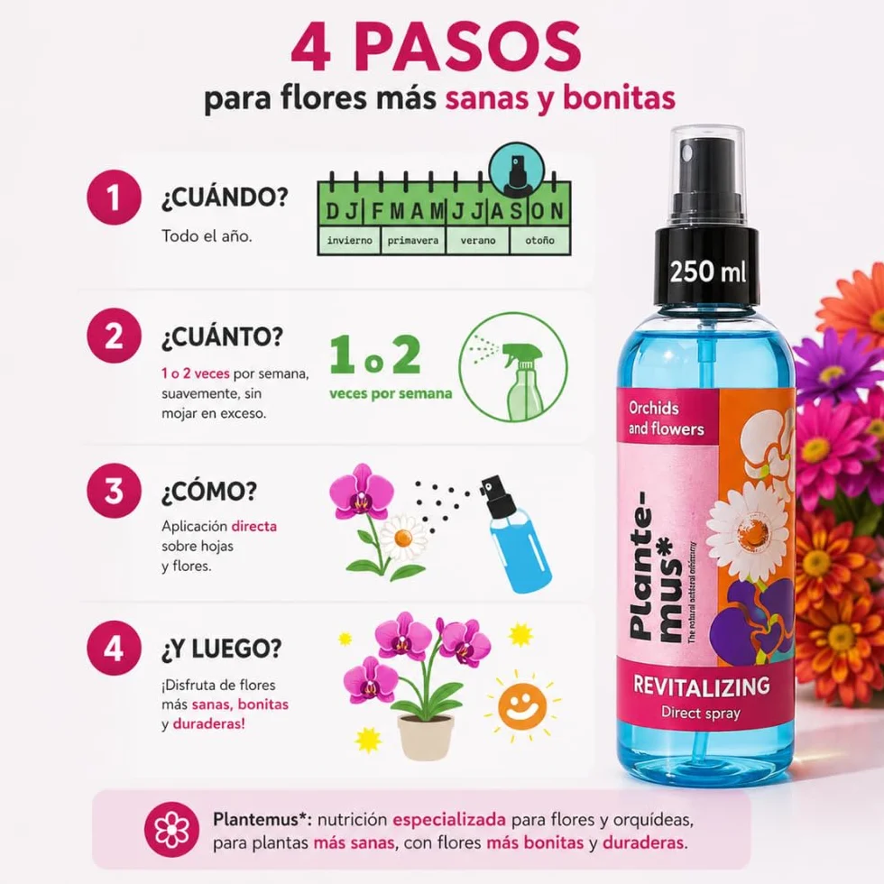 Plantemus Fertilizante Foliar para Orquídeas - Spray 250 ml