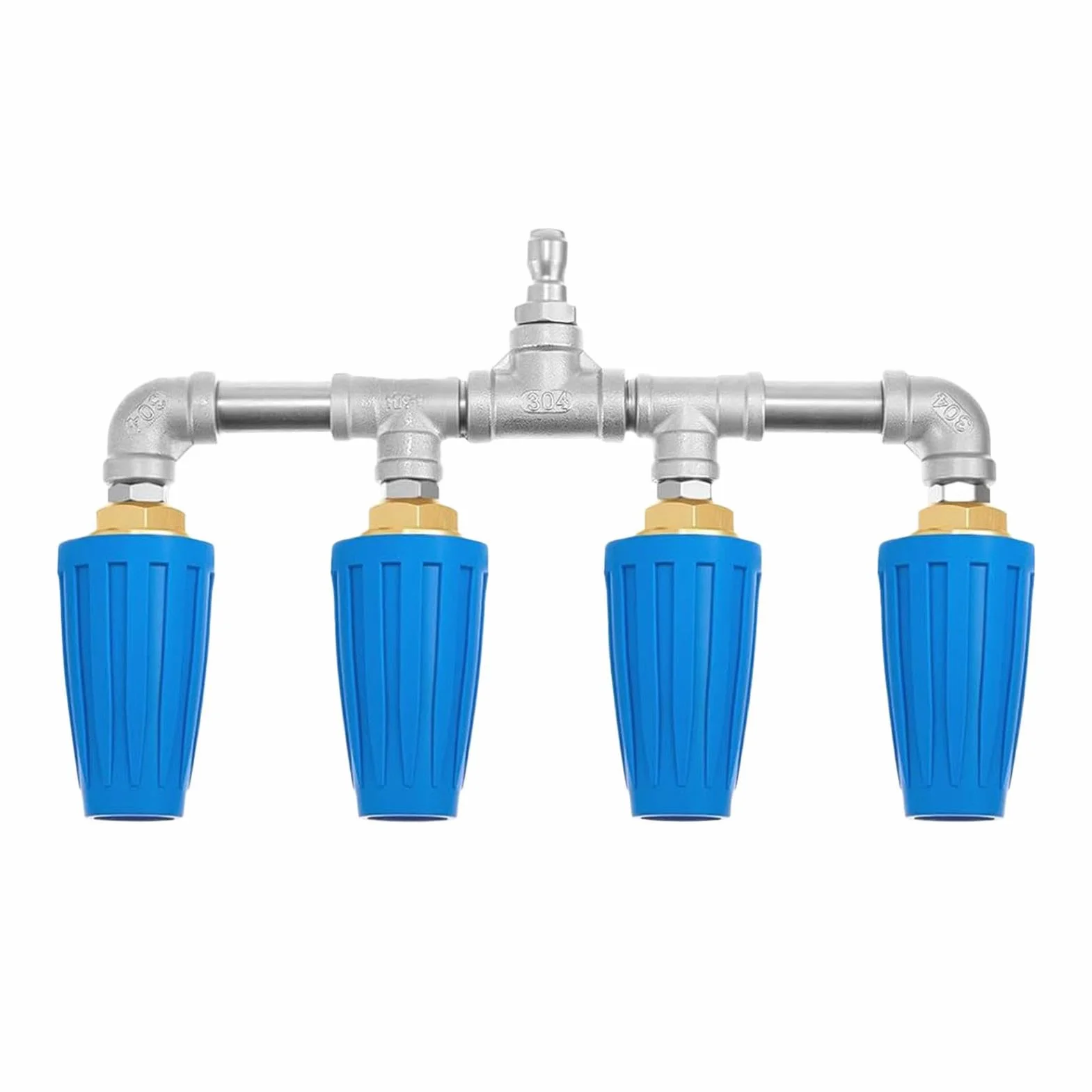 Boquilla de alta presión para manguera Cuádruple Arandela Ergonómica De | Boquilla Manual para Manguera de Alta Presión Para Lavado Coches Jardinería Riego Jardines Casa Balcón Pa