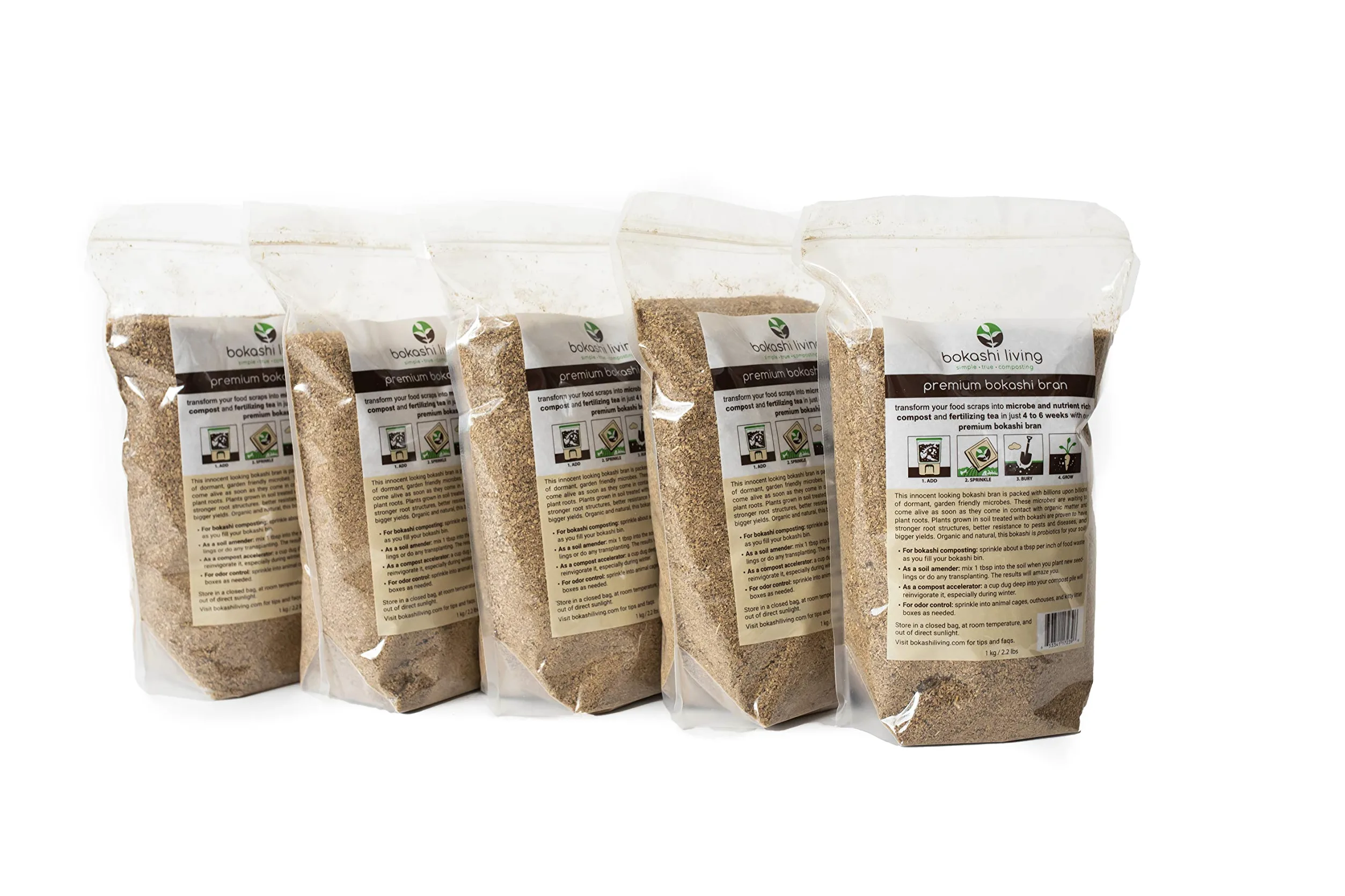 Salvado Bokashi Premium de 12 libras (Acelerador de compost). Extra resistencia, nuestro mejor valor