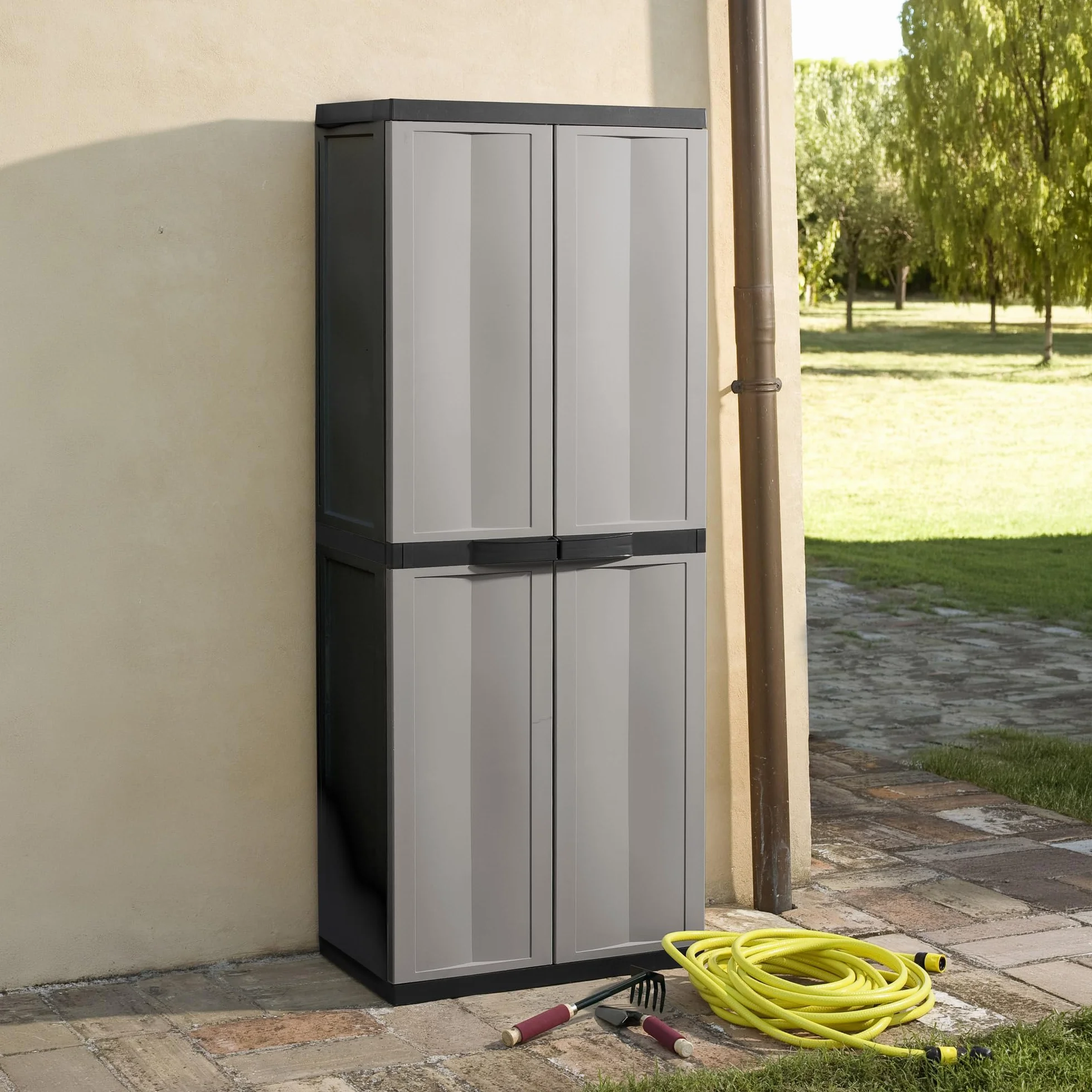 Toomax Armario portaescobas Trend Midi 65x37x165 cm negro Z201EA55