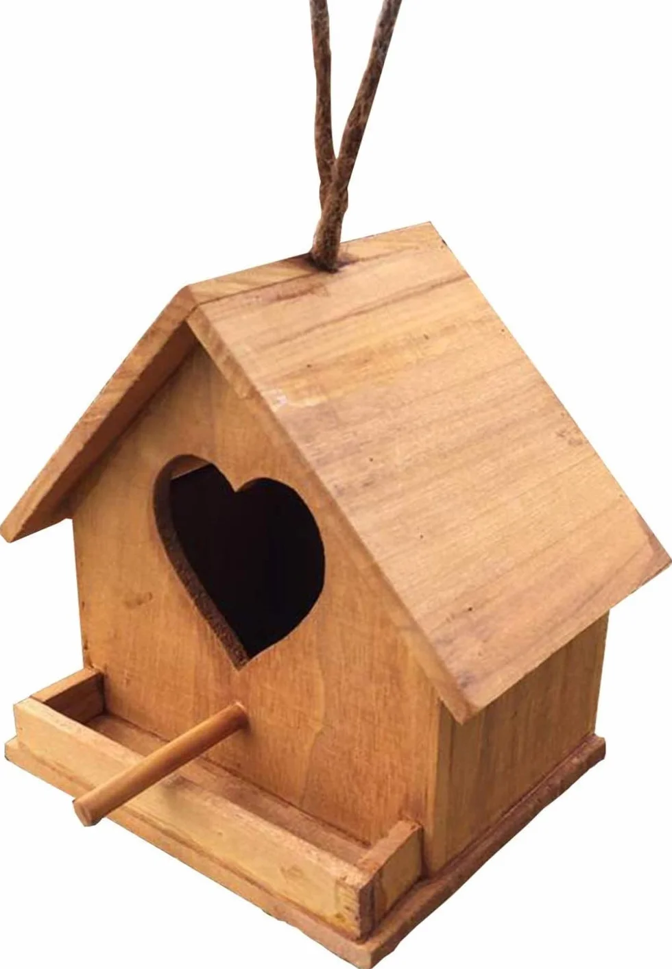 Casas de pájaros de madera para cría de loros, decoración de jardín al aire libre, nido colgante, refugio cálido para palomas, manualidades creativas, estilo pastoral