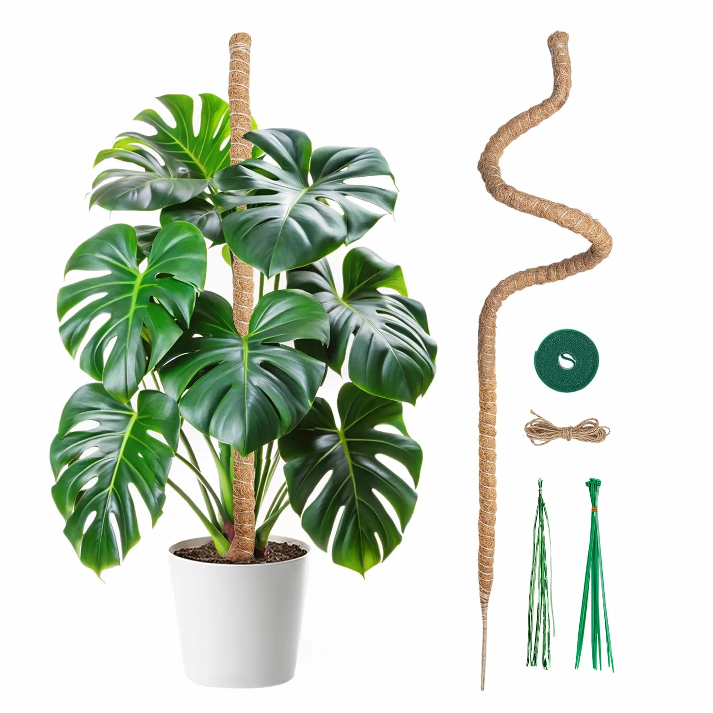Mcbazel Tutor Plantas Trepadoras 120 cm Soporte Planta Coco Plegable 7 mm