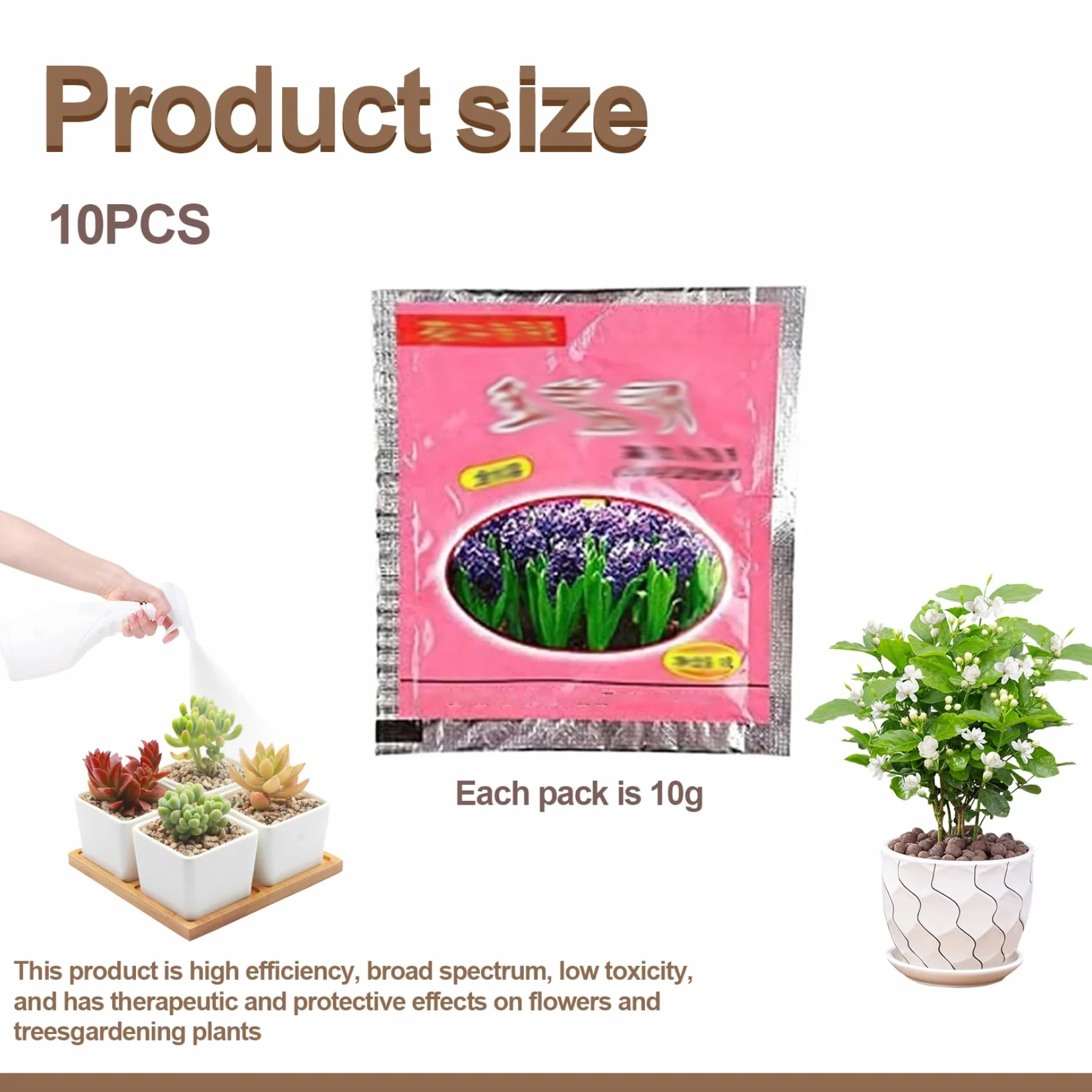 Hormona de enraizamiento | 10PCS 10g Polvo de ácido naftalenacético para esquejes de plantas