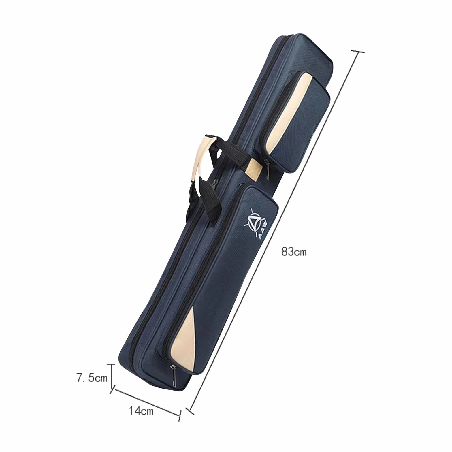harayaa Estuche de Transporte para Palo de Billar, Bolsa Oxford 1/2 con 7 Agujeros