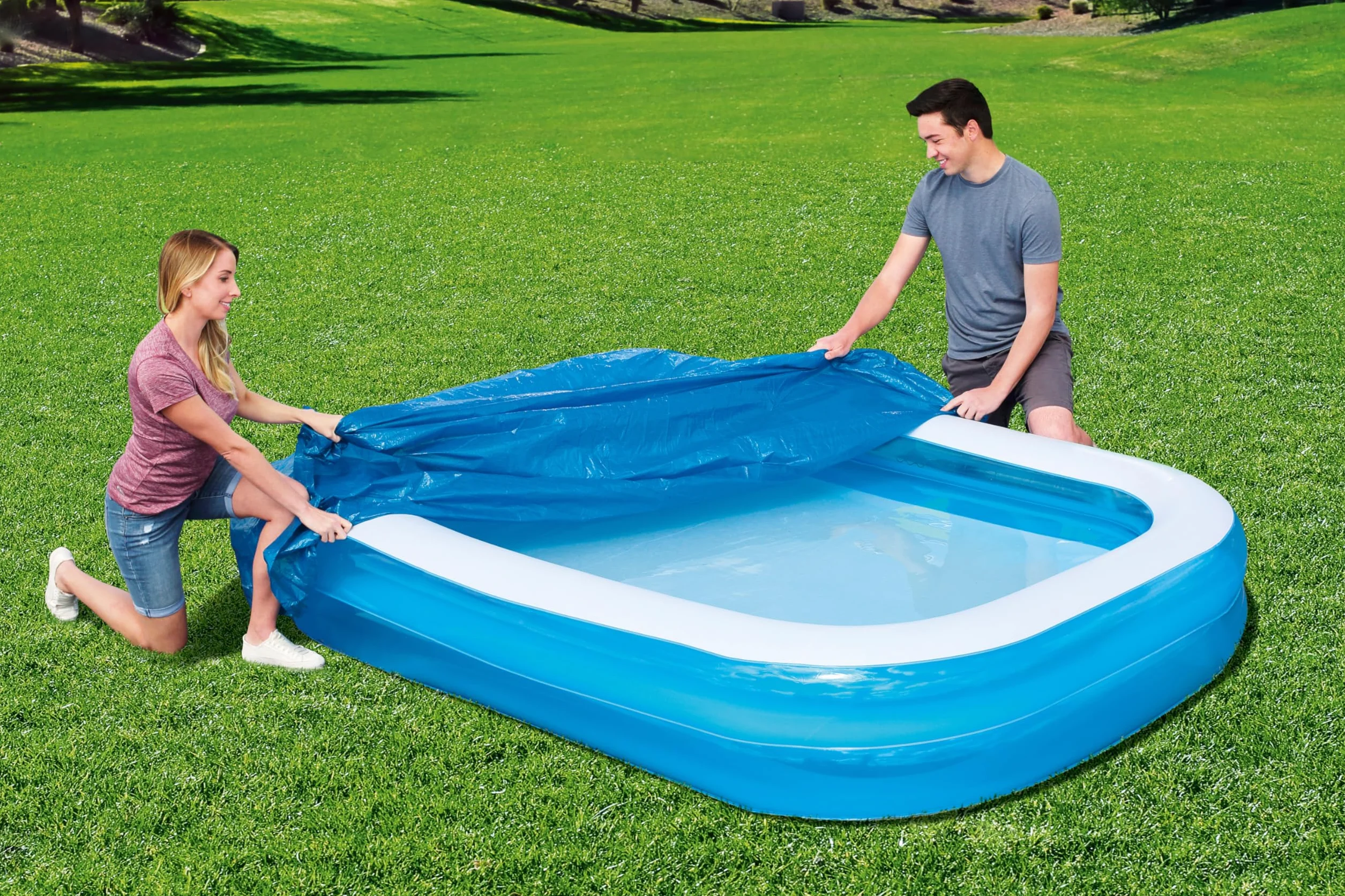 Bestway Cubierta Rectangular para Piscina 8'7" x 69' x 20'"