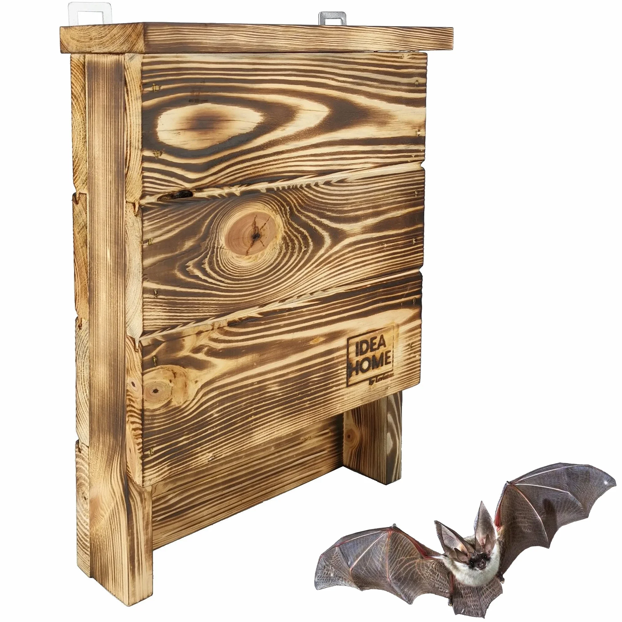 Leviatan Chiroptera Casa Maciza, Prefabricada, Resistente a la Intemperie, sin Tratar, para Murciélagos y Cuarteles de Verano e Invierno, Listo para Usar, no Requiere Montaje