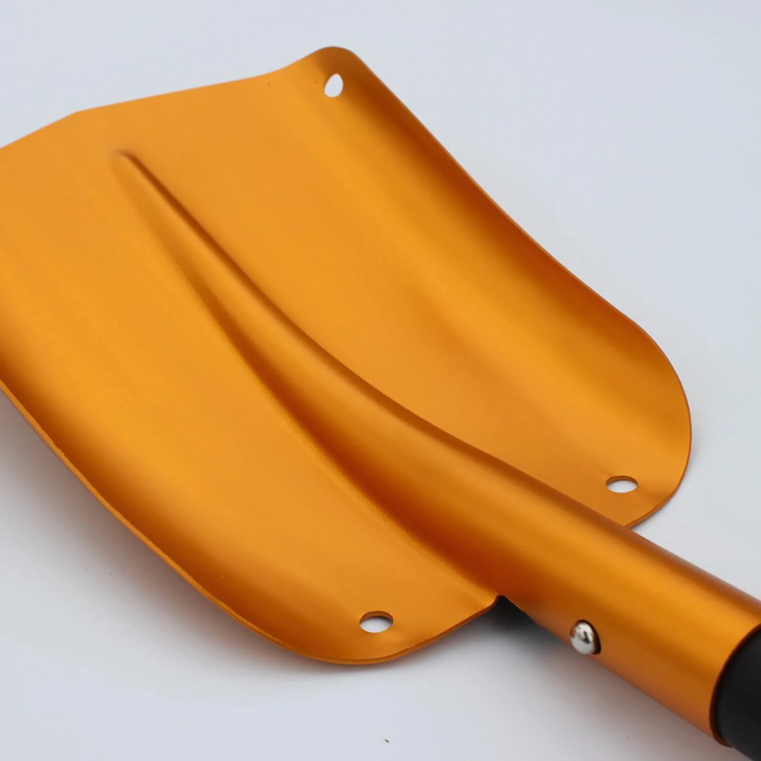 Pala de nieve plegable de aluminio portátil para emergencias y senderismo