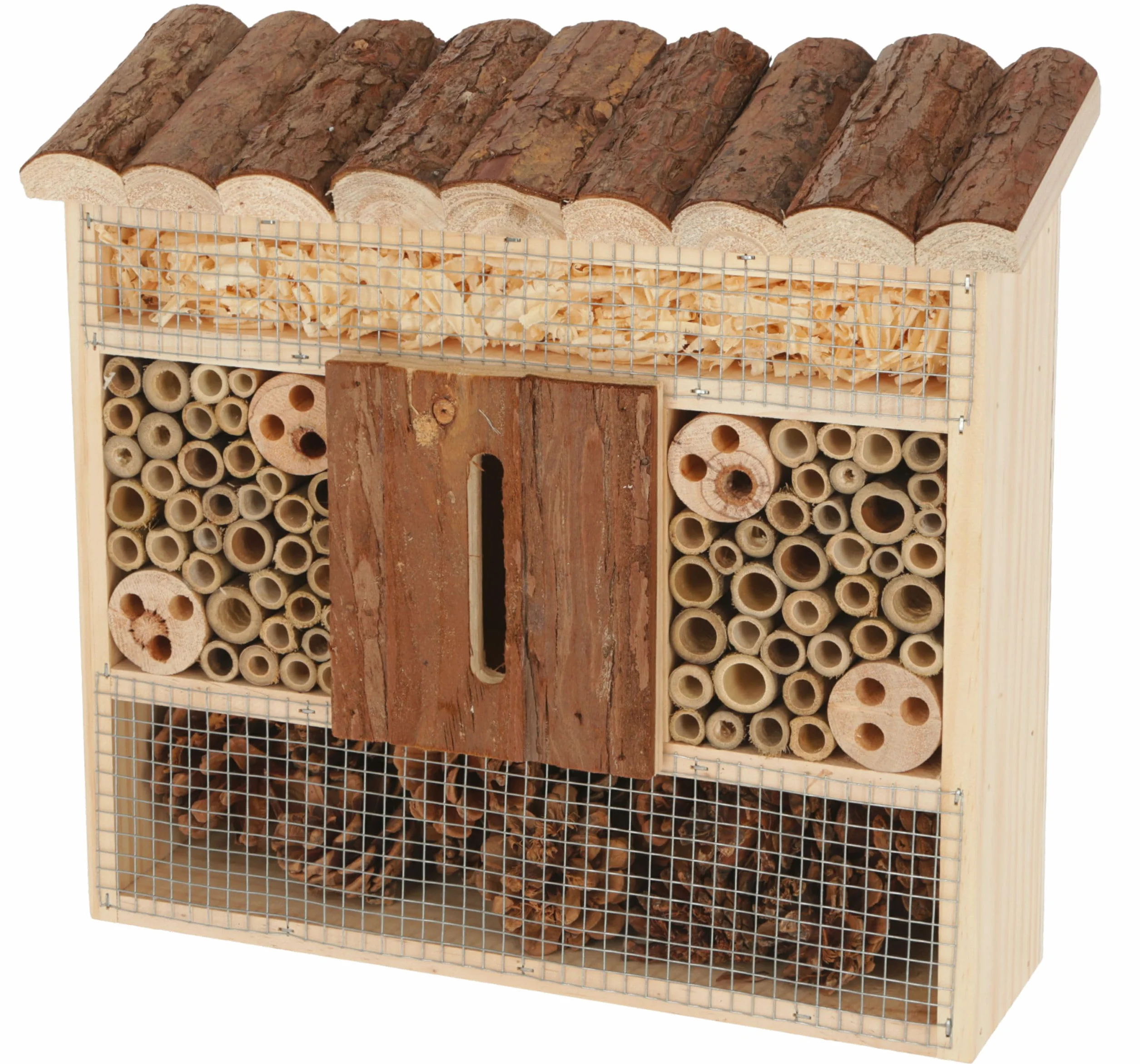 Kerbl Hotel para Insectos Natural Madera 29x8x28cm Ayuda para Anidar e Hibernar