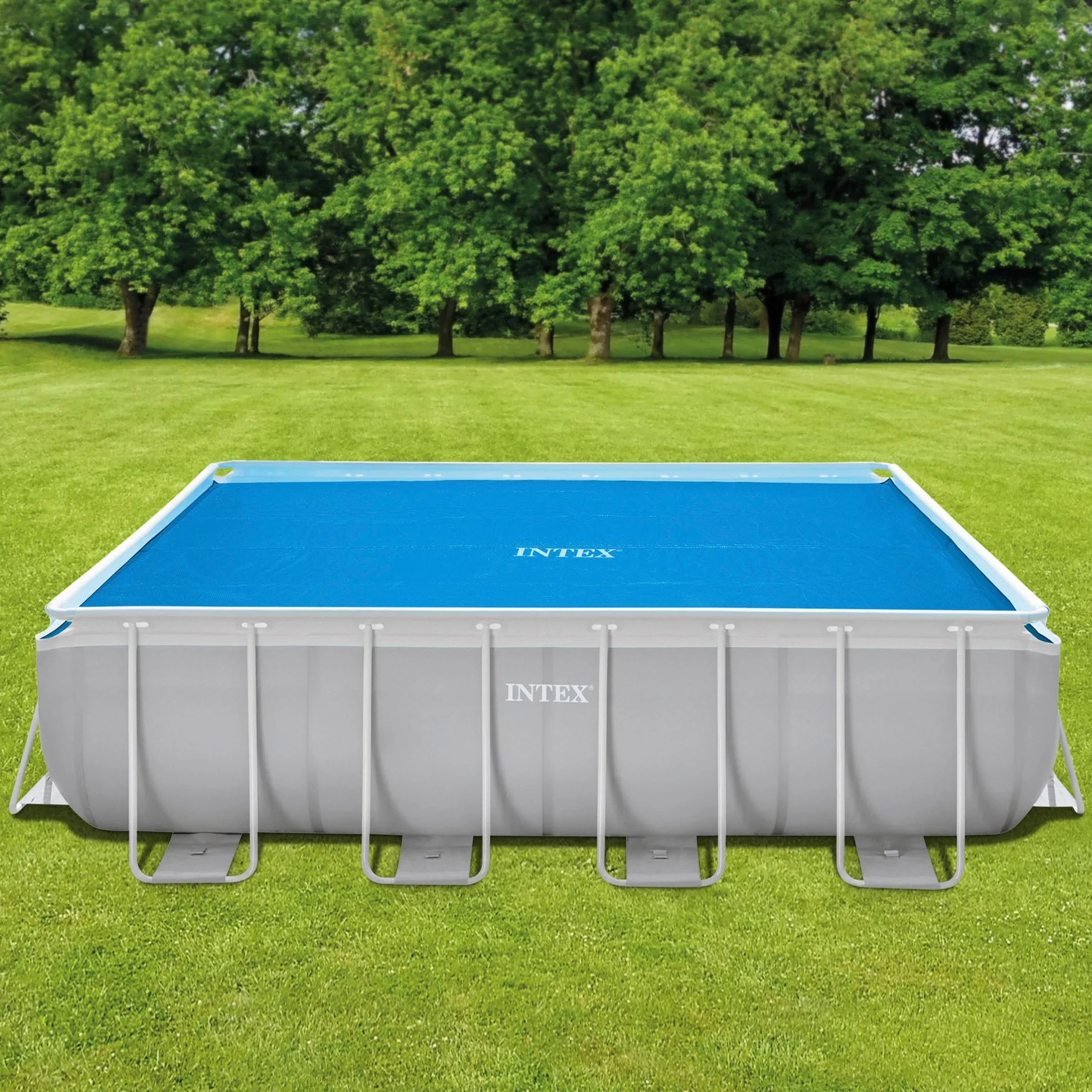 INTEX Cobertor piscina rectangular 400x200 cm solar protector agua calor