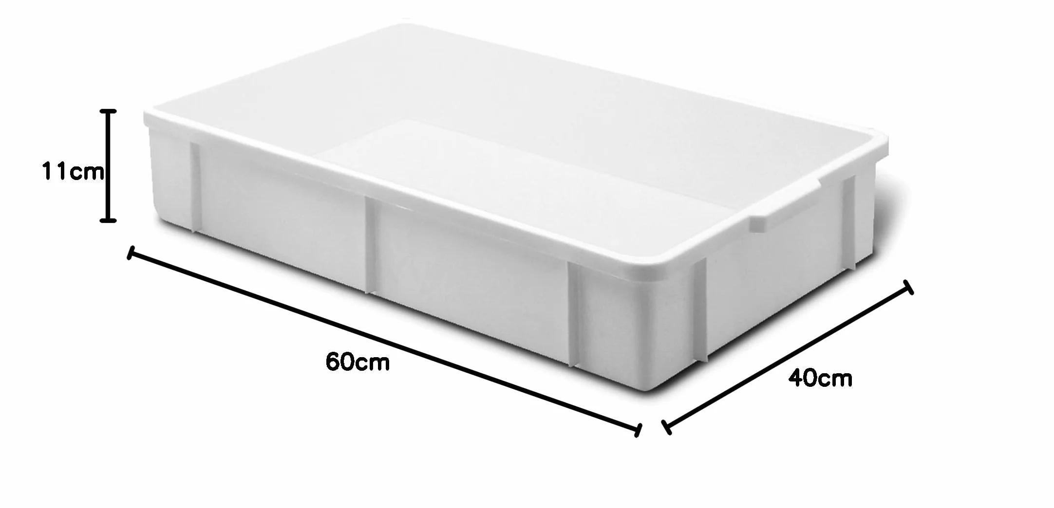 GIGANPLAST Transport Caja Plástico 60 x 40 x 11 cm