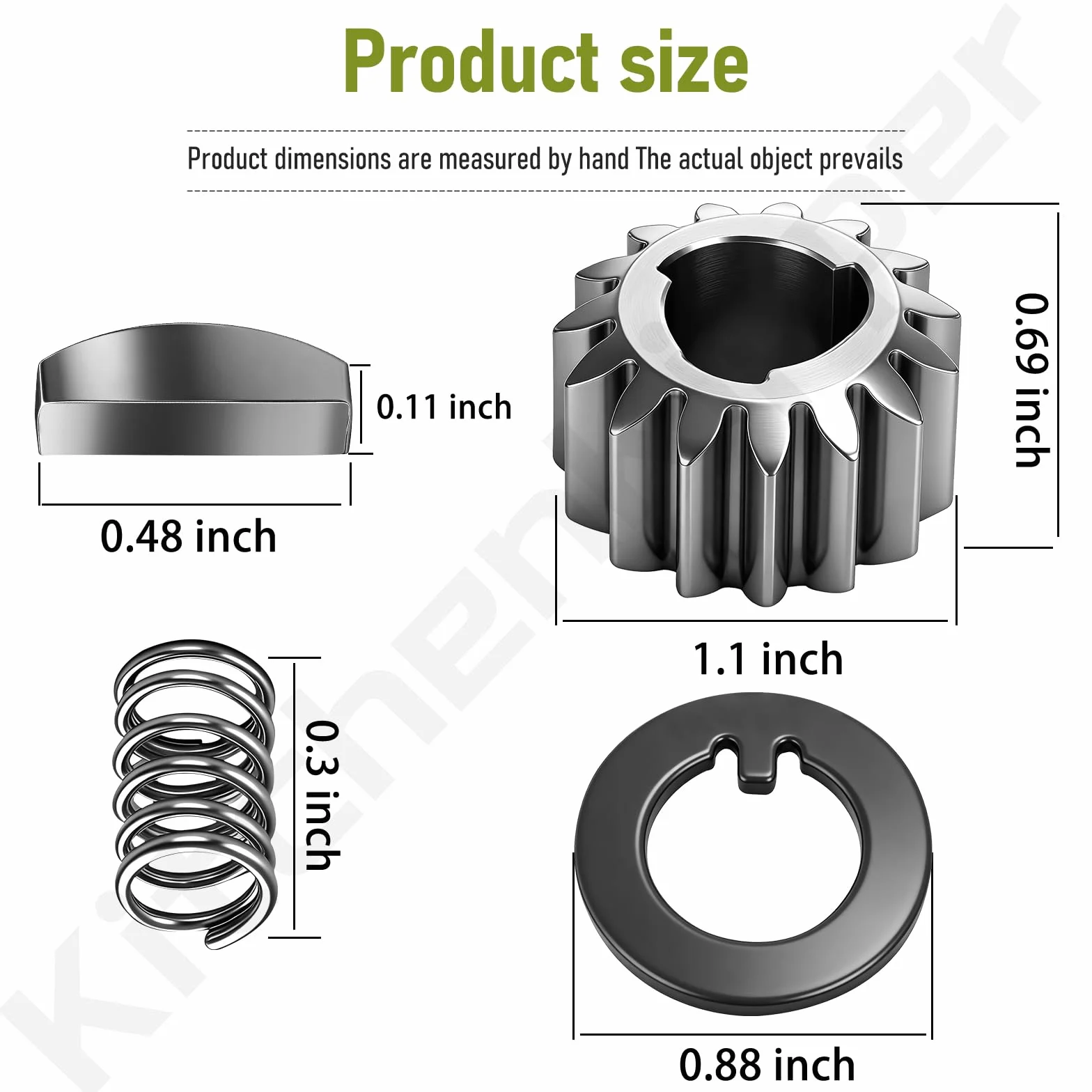 105-3040 - Kit de engranajes de rueda trasera recicladora (15 dientes) para cortacésped recicladora Toro de 22 pulgadas, sustituye a 105-6840 65-27204 39-9650 612066