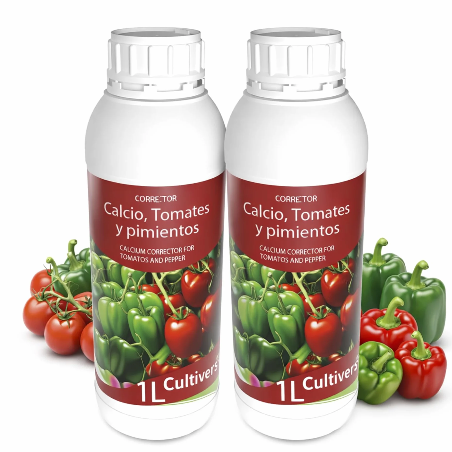 CULTIVERS Calcio Líquido para Tomates y Pimientos 2x1 L Abono Líquido