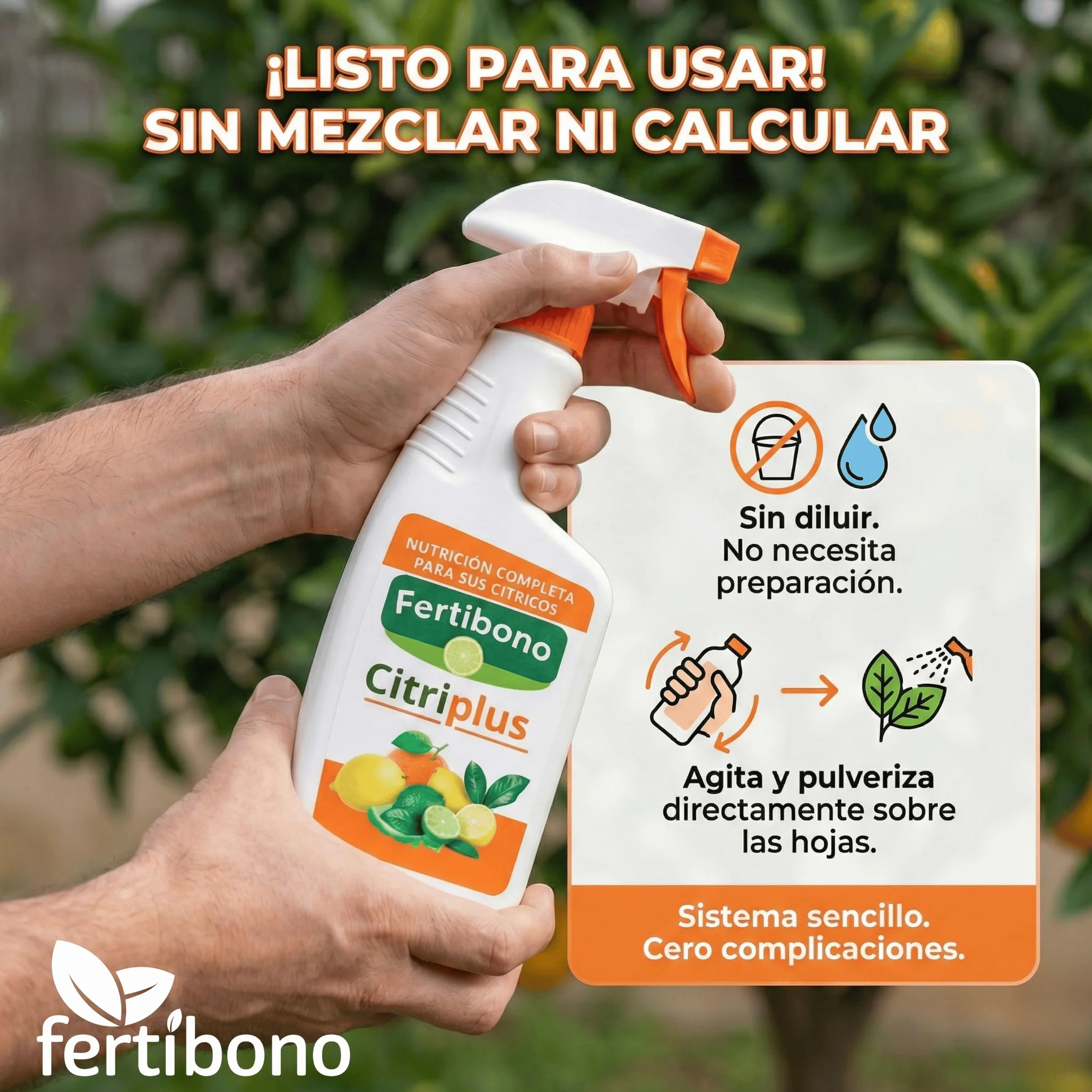 Fertibono CitriPlus Abono Cítricos 750 ml Pulverización Foliar Limonero Naranjo