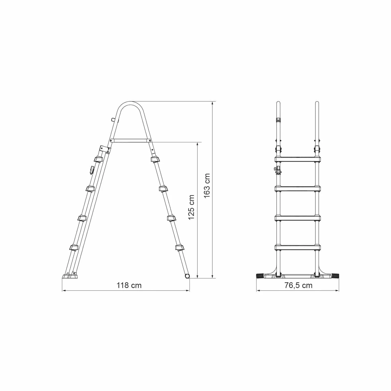 Bestway Flowclear 48" 1.22m Safety Pool Ladder