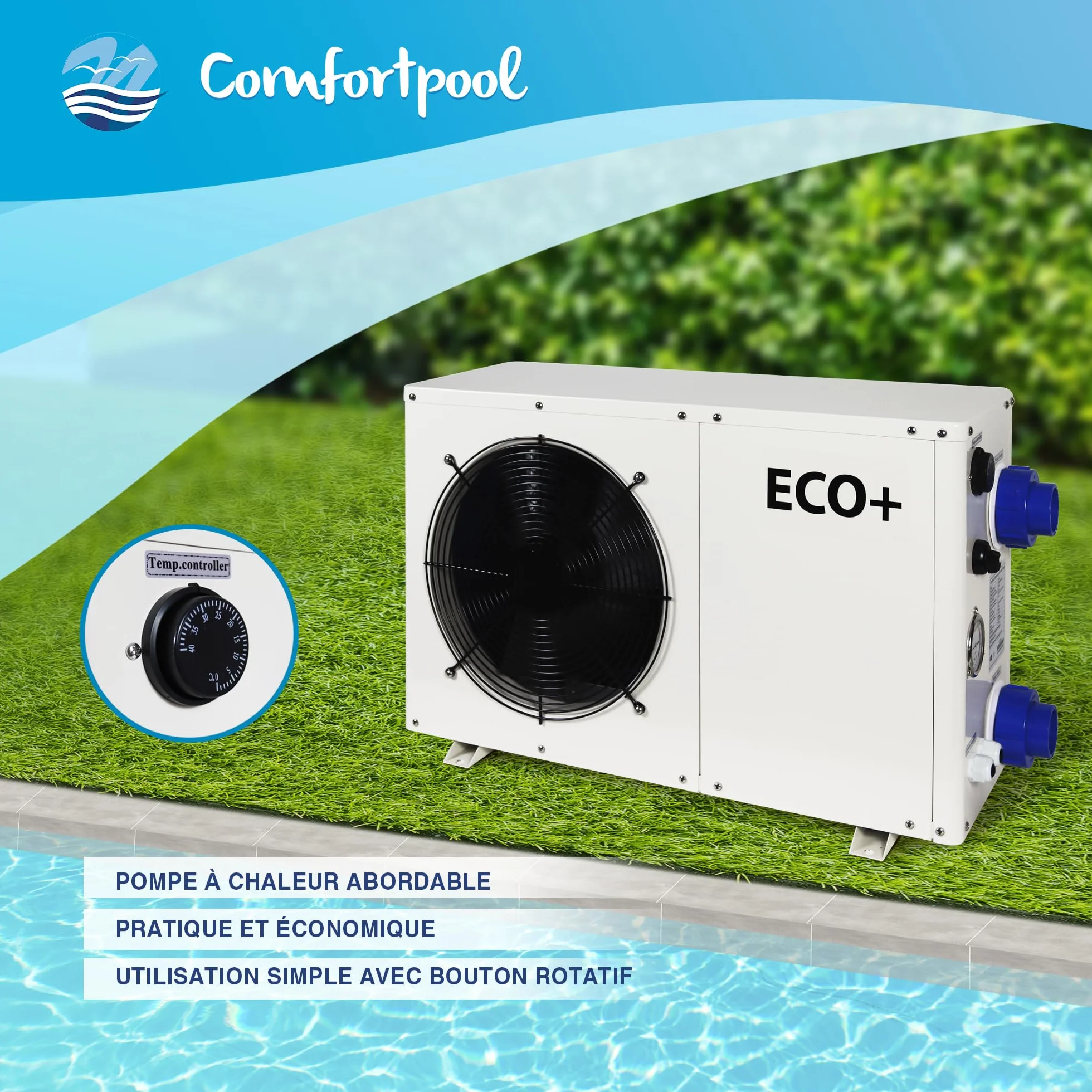 Bomba de Calor para Piscina Eco+3 3,7 kW 15000 litros