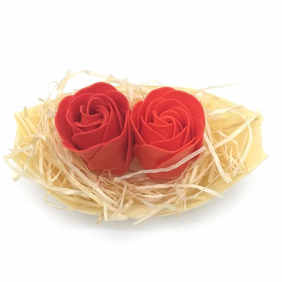 Caja 9 Rosas de Jabón para Regalo Rojo - Flores con Pétalos de Jabón Perfumados
