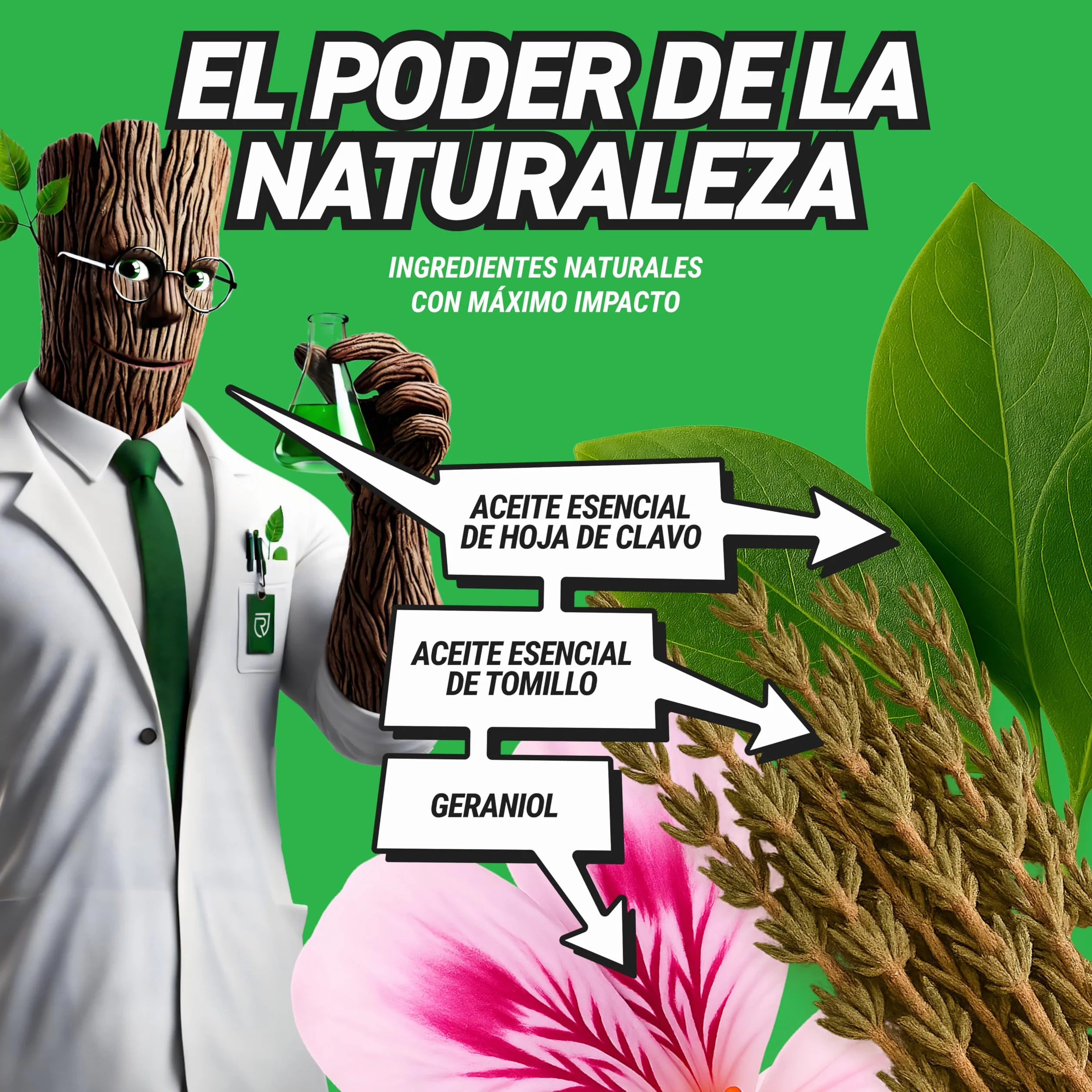 RepellShield® Repelente Garrapatas y Pulgas Natural 250ml - Tomillo y Geraniol - Uso Interior Exterior