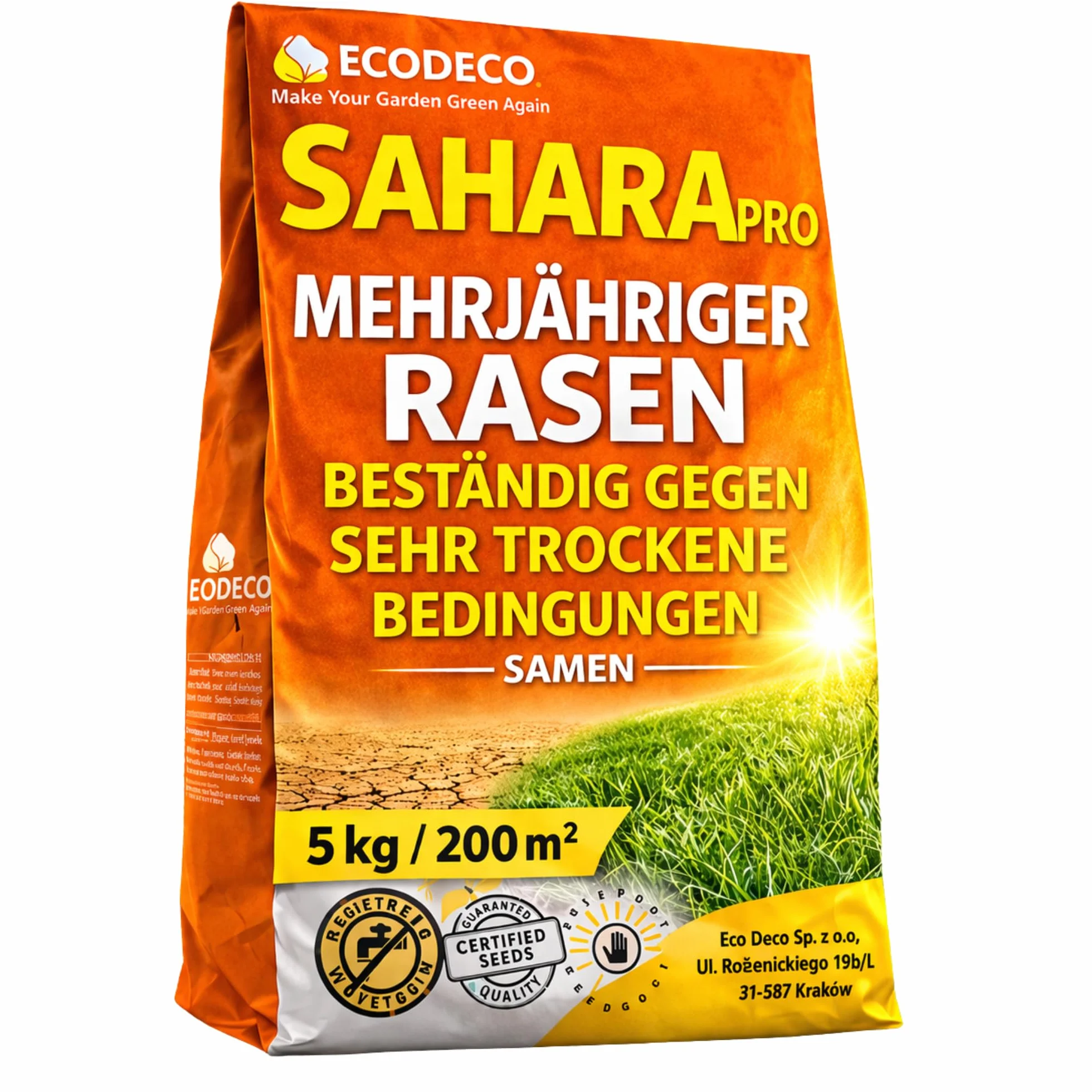 Semillas Cesped Repoblador Rapido 5kg - Gramíneas Perennes para Sequía Extrema y Áreas Soleadas
