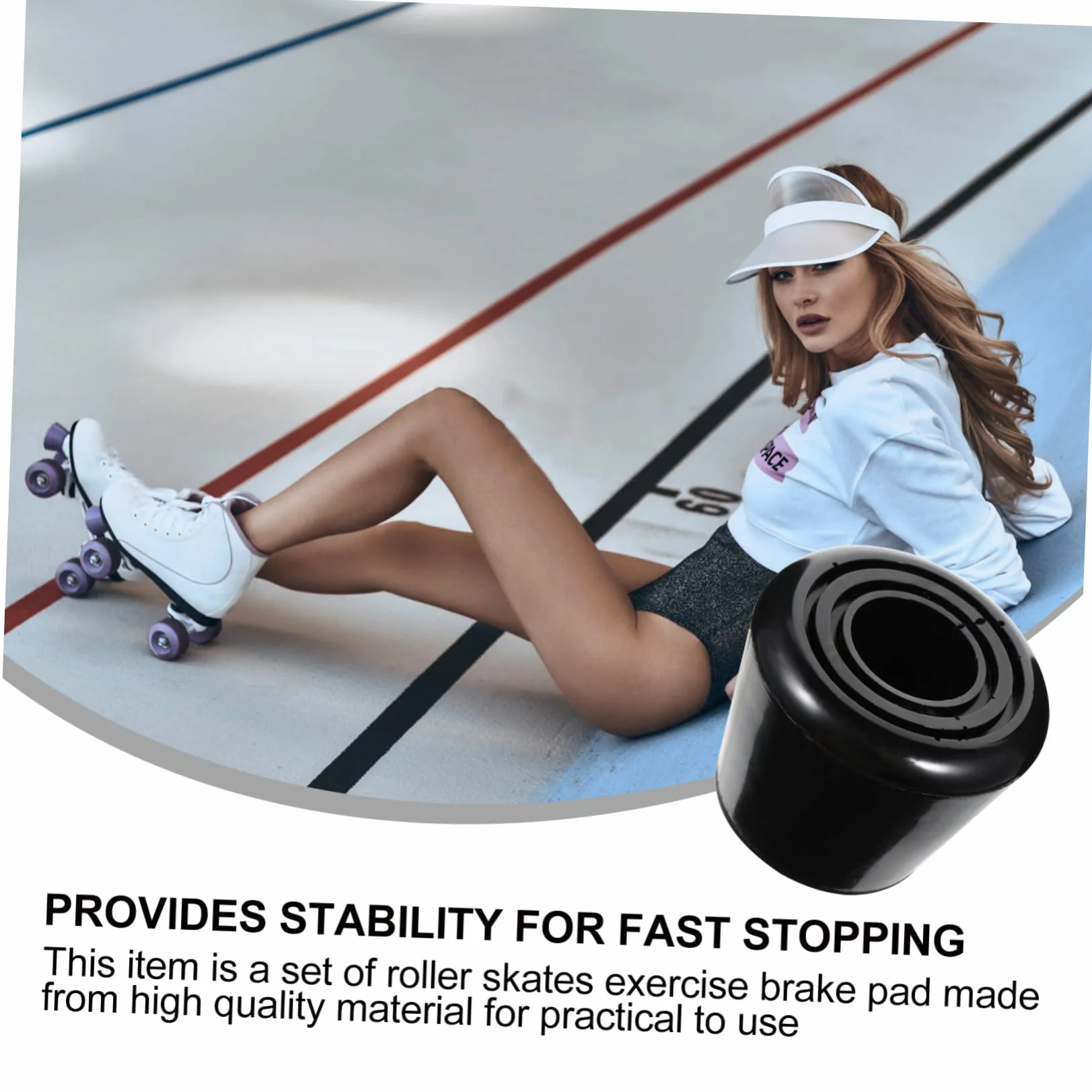 SUPVOX 8 Piezas Frenos De Patines Protectores De Dedos Tapones De Goma