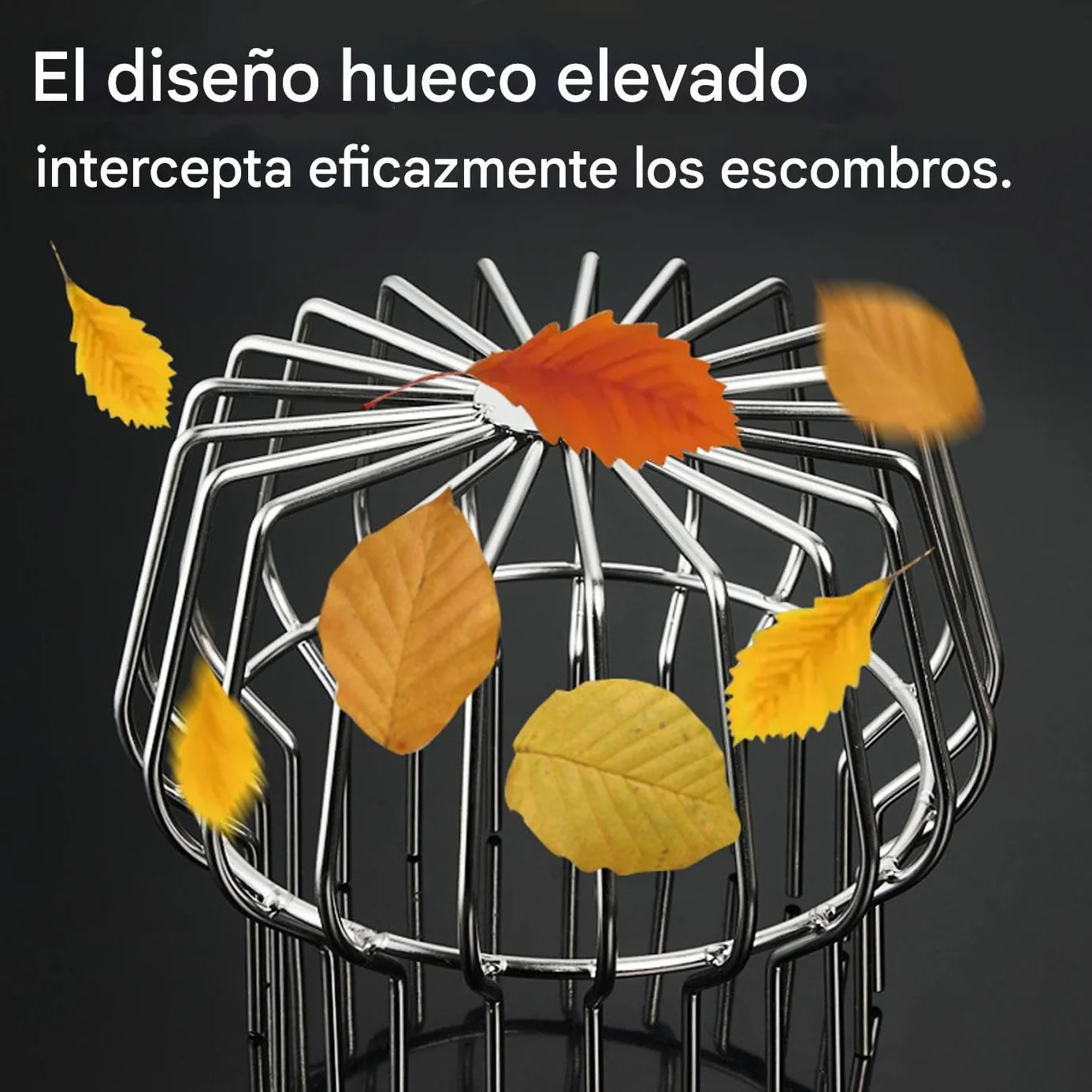 Tapa de Desagüe para Exteriores Rejilla Antihojas para Ducha Piscina Jardín