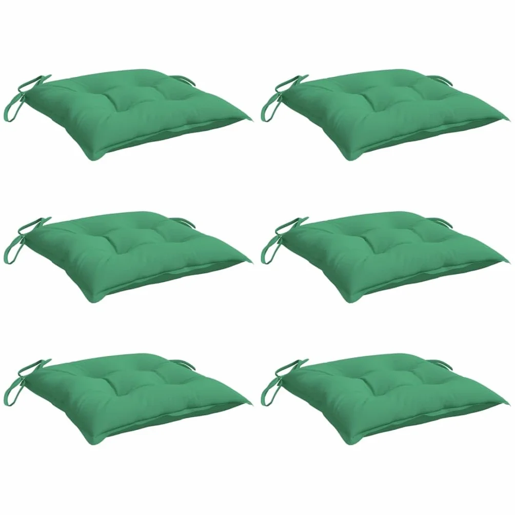 vidaXL Cojines para Palets 6 uds, Almohadas para Silla Sofá Asiento, Almohadillas para Muebles, Decoraciones para Jardín Patio, Tela Oxford Verde