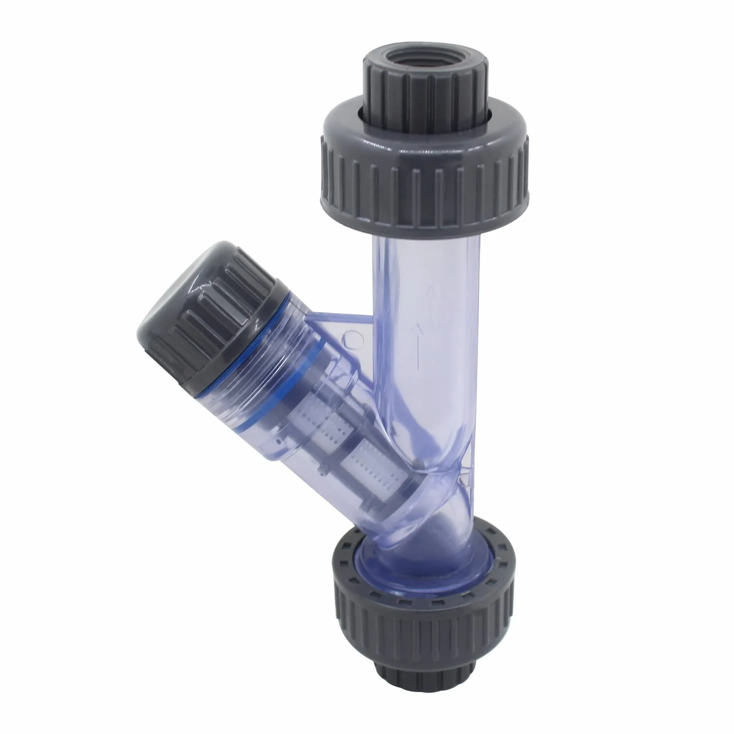 Filtro de Malla para riego por Goteo Filtro Bomba riego tuberia PVC Tipo y para sedimentos agrícola jardín Bomba Estanque (1 Pulgada Hembra)